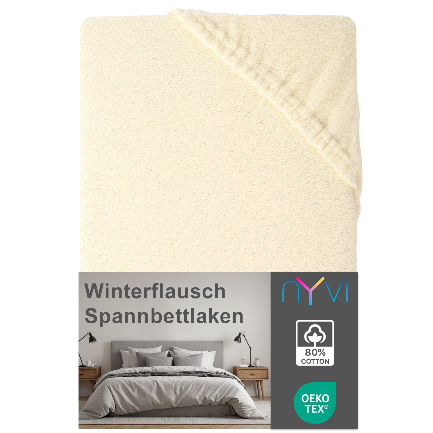NYVI Spannbettlaken Spannbettlaken DreamScience Winterflausch für günstig online kaufen
