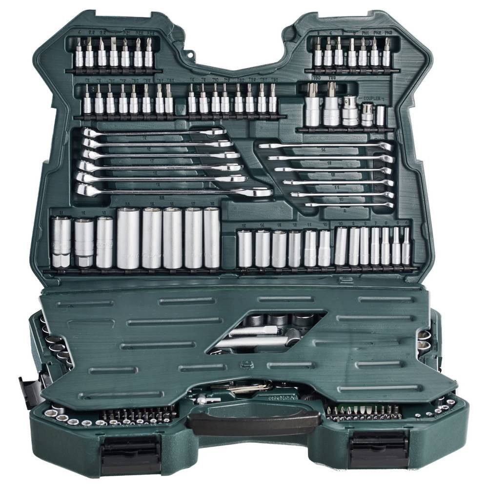 Brüder Mannesmann Werkzeuge Steckschlüssel Steckschlüsselsatz, 1/4″ Zoll, 3/8″″ und 1/2″ Zoll M98430 – Bild 5 von 5