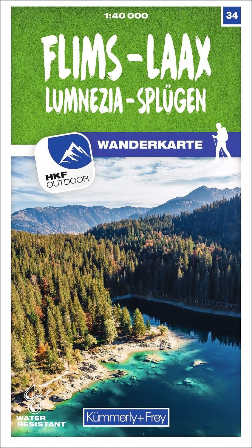 Kümmerly+Frey Wanderkarte 34 Flims, Laax 1:40.000 / diverse