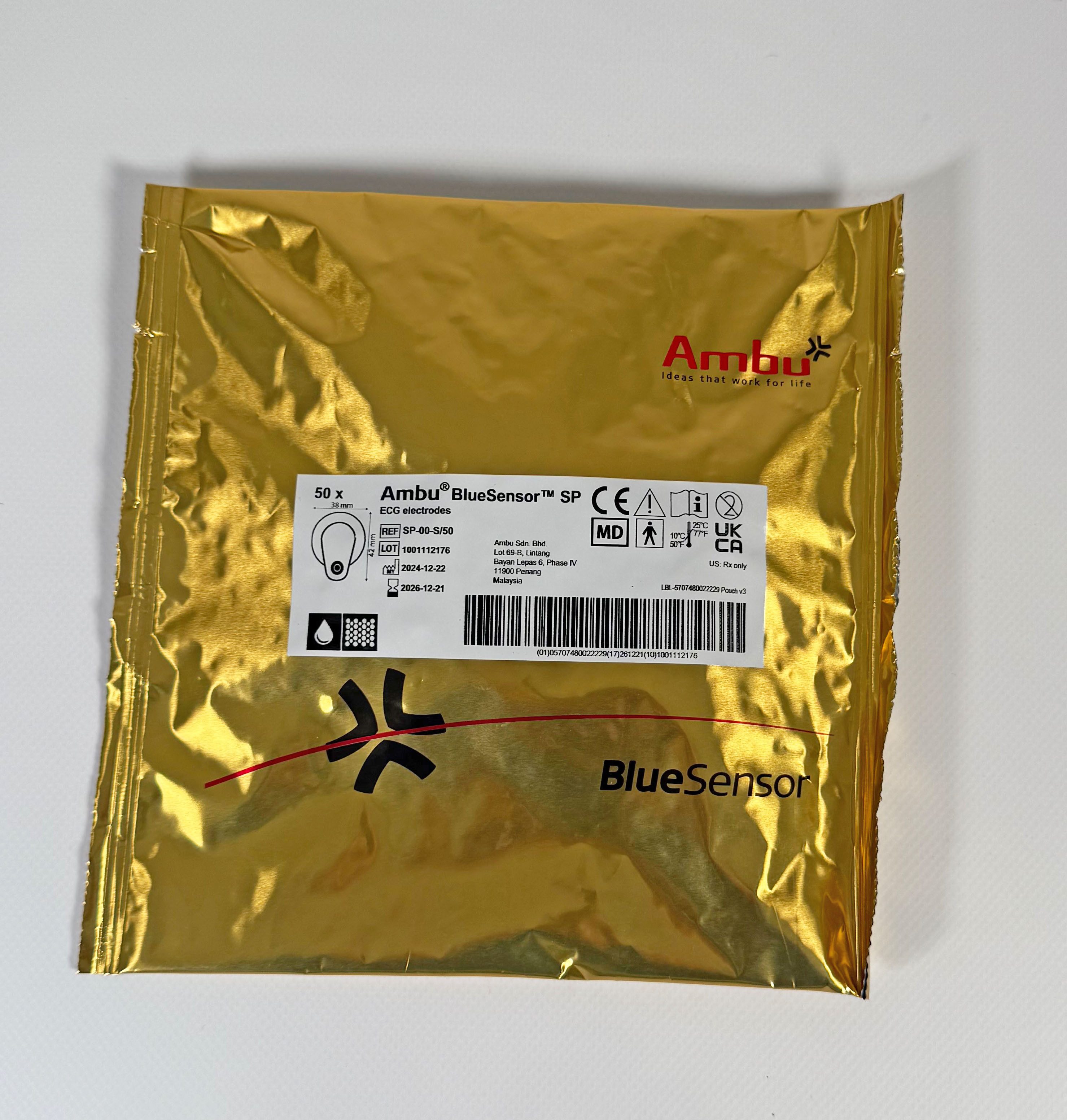 Ambu GmbH Erste-Hilfe-Set Ambu Blue Sensor SP EKG-Elektroden 38 mm 50 Stück