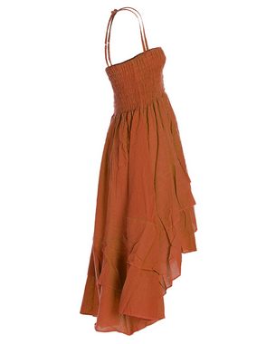 Vishes Sommerkleid 2in1 Kleid-Rock Damen Sommer-Kleid Spagetti-Träger Hippie-Rock Elfen, Casual Style