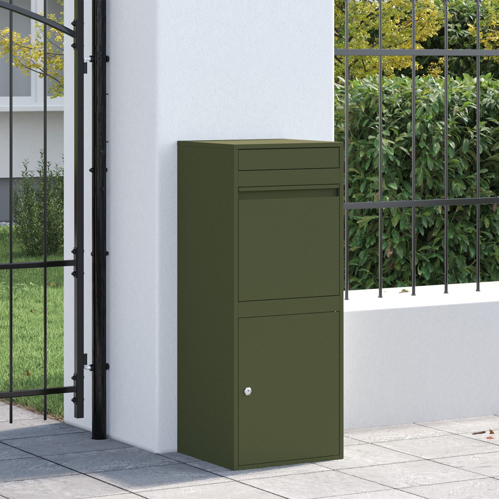 vidaXL Briefkasten Paketdrop-Box Olivgrün 41 x günstig online kaufen
