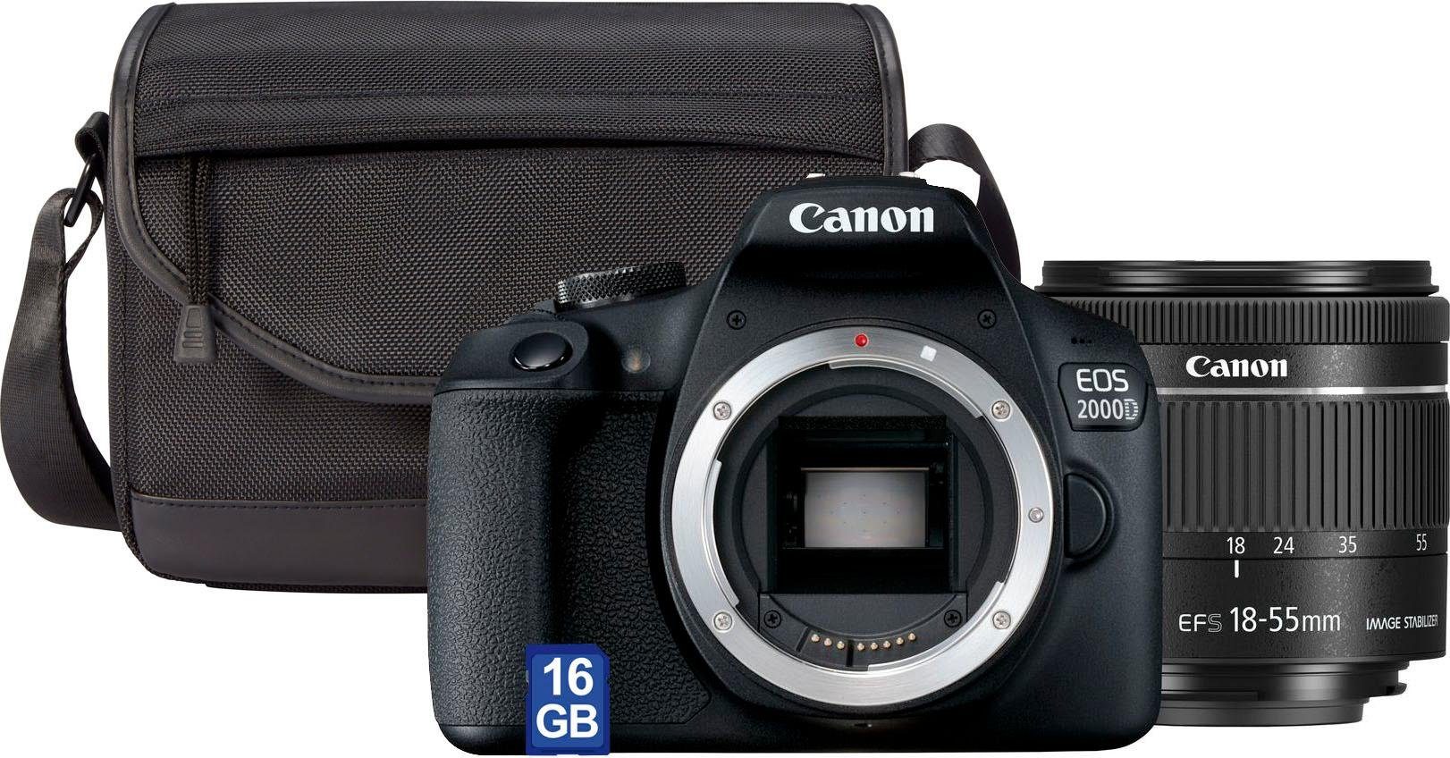 Canon EOS 2000D EF-S 18-55 IS II Value Up Kit Spiegelreflexkamera (EF-S  18-55 IS II, 24,1 MP, NFC, WLAN (Wi-Fi)