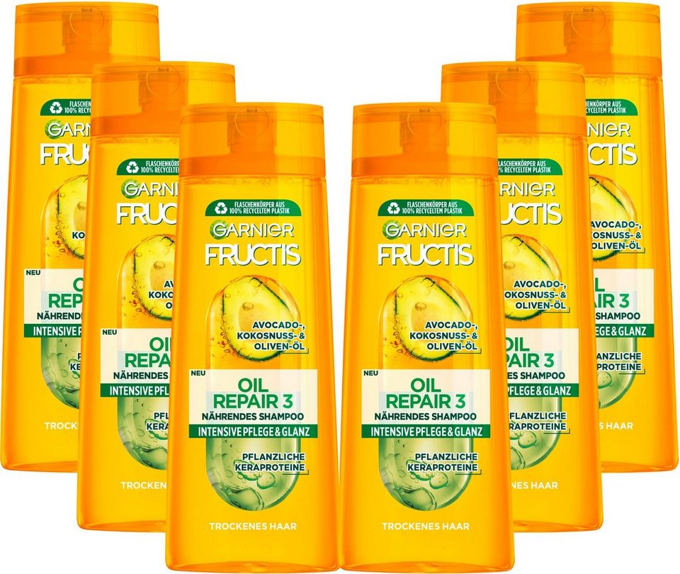 GARNIER Haarshampoo Garnier Fructis Oil Repair 3 Shampoo, Set,