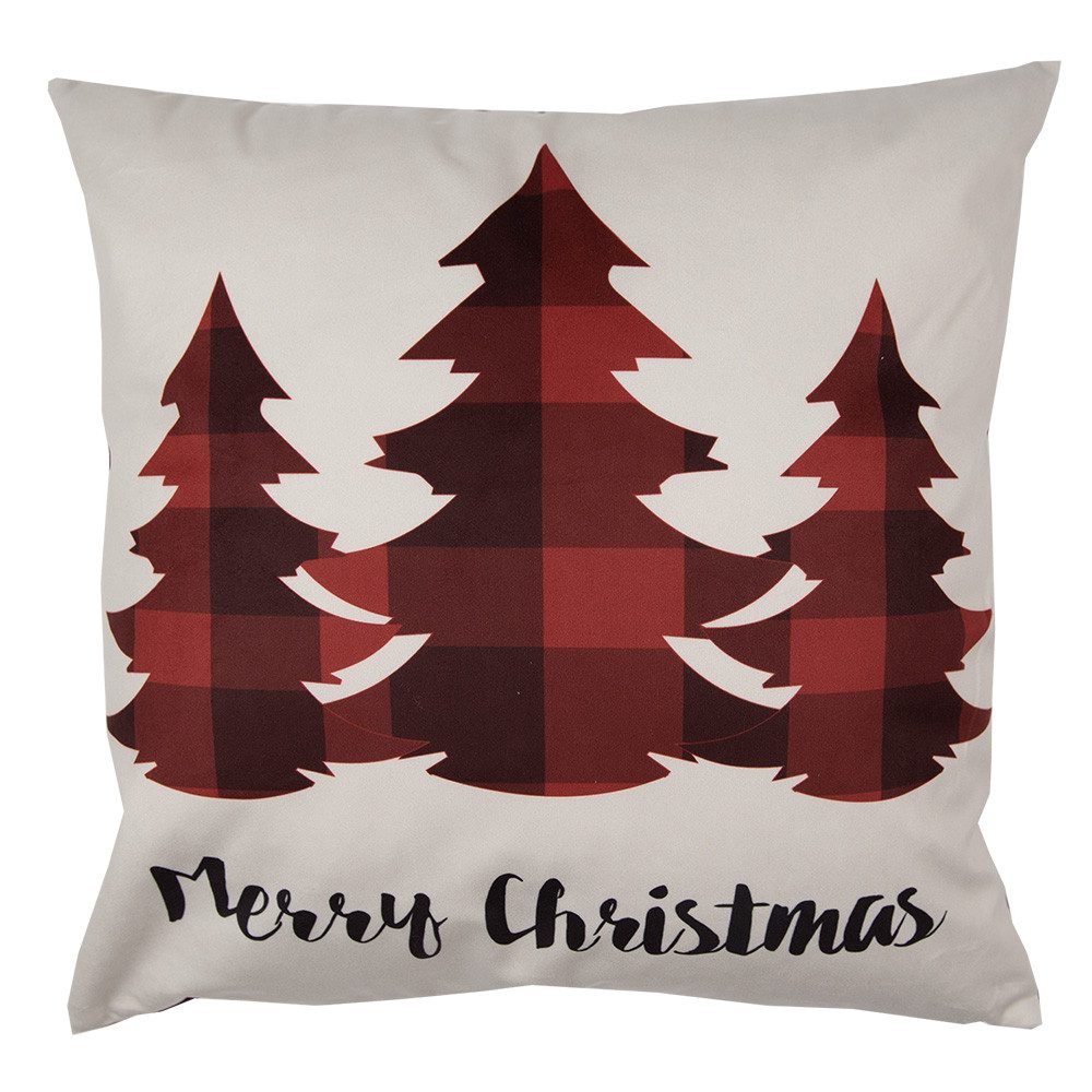 Clayre & Eef Декоративні подушки Christmas, Декоративні подушки Подушкиbezüge ohne Füllung Polyester 45x45 cm