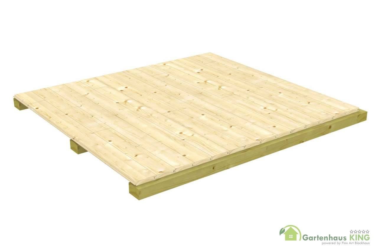 Finn Art Blockhaus Gartenhaus 6x3m Holz Norwegen 10 in 40mm Wandstärke, BxT: 600x300 cm, mit 18 mm Fußboden, mit Schindeln rot