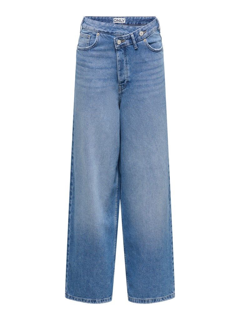 ONLY Stretch-Jeans ONLELLA-AMBER LW ASY BAGGY DNM TAI8