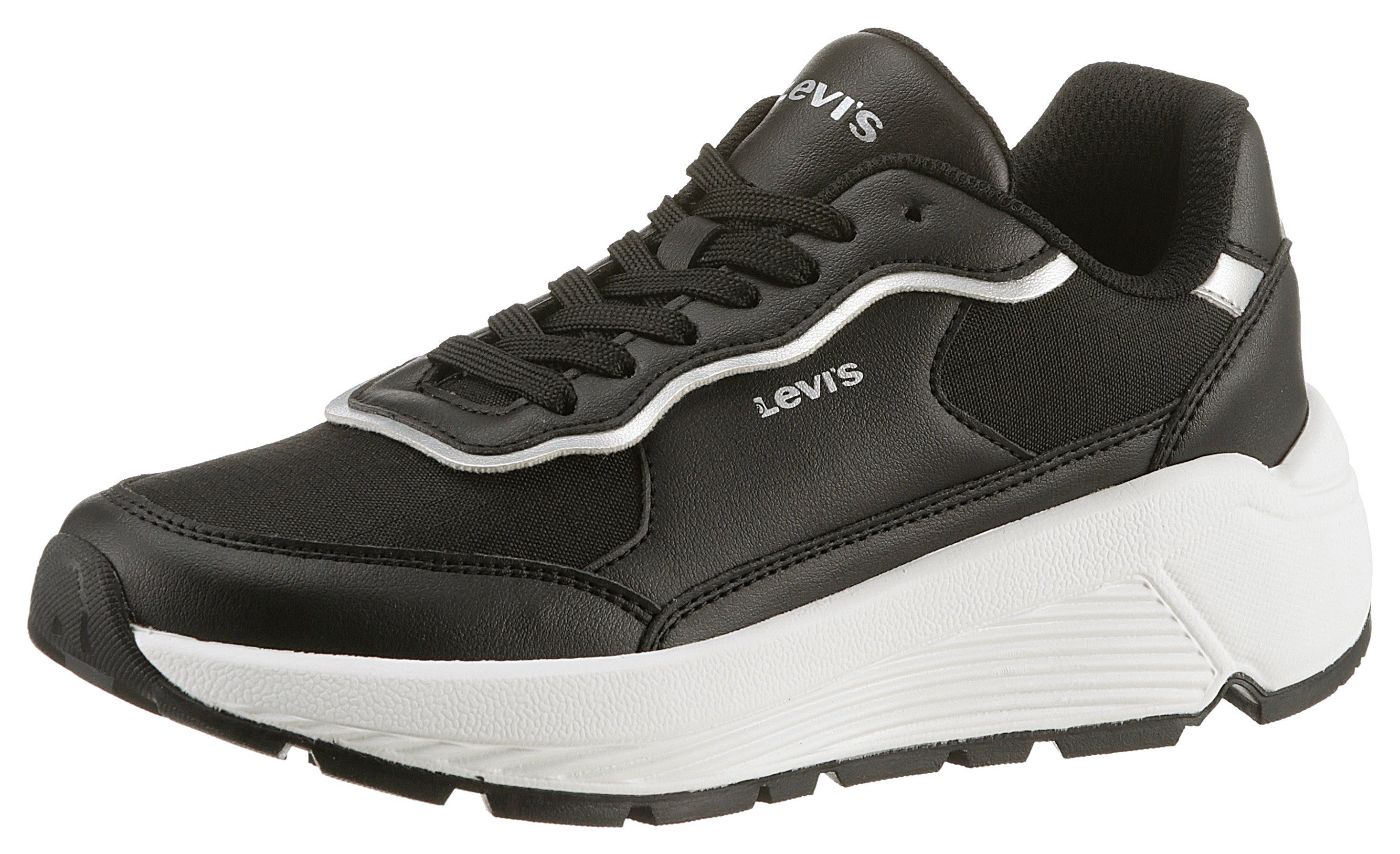 Levi's® WING Keilsneaker mit Logoschriftzügen, Freizeitschuh, Halbschuh, Schnürschuh