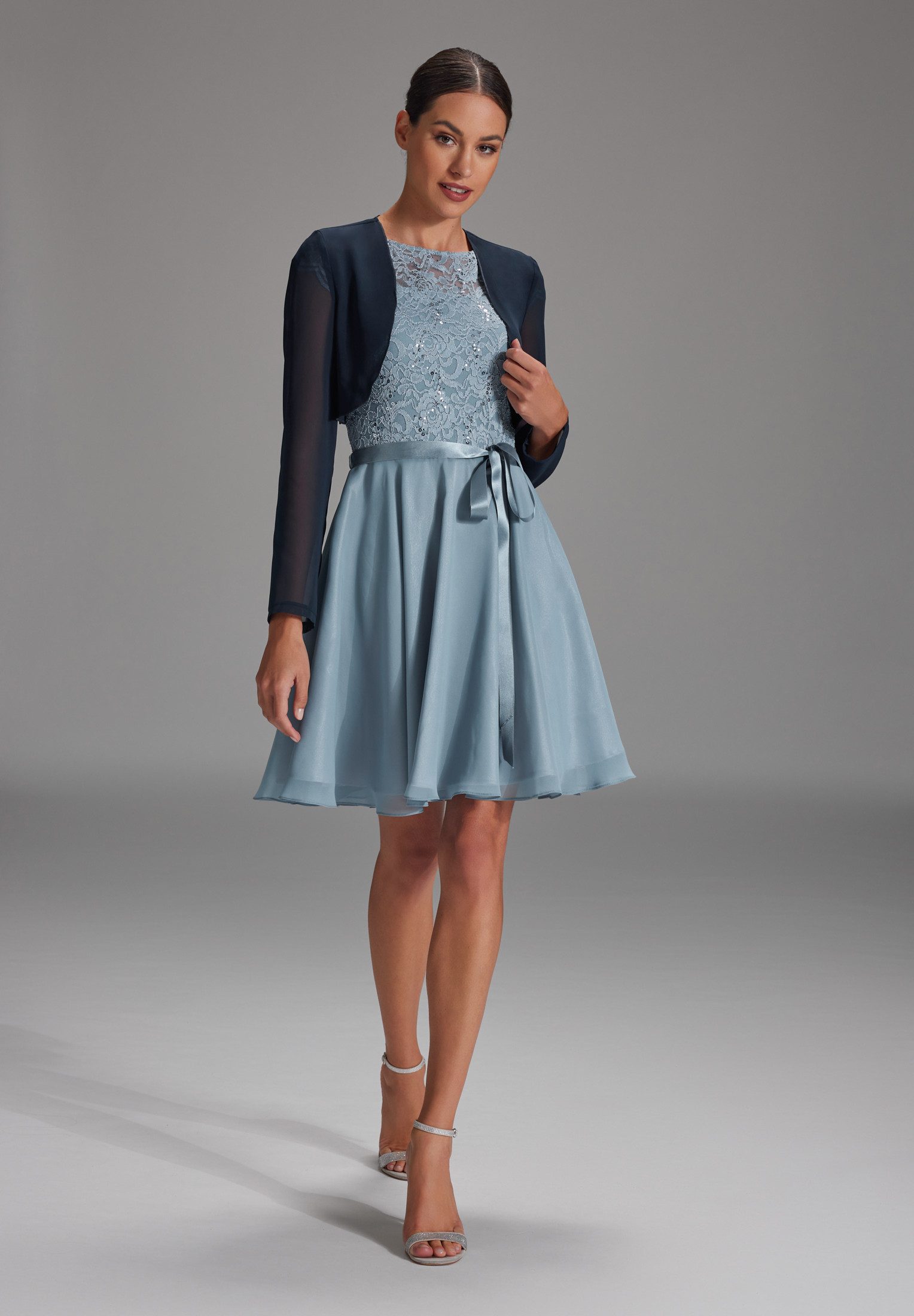 SWING Boleroblazer - Bolero aus Chiffon Figurbetonter Schnitt günstig online kaufen