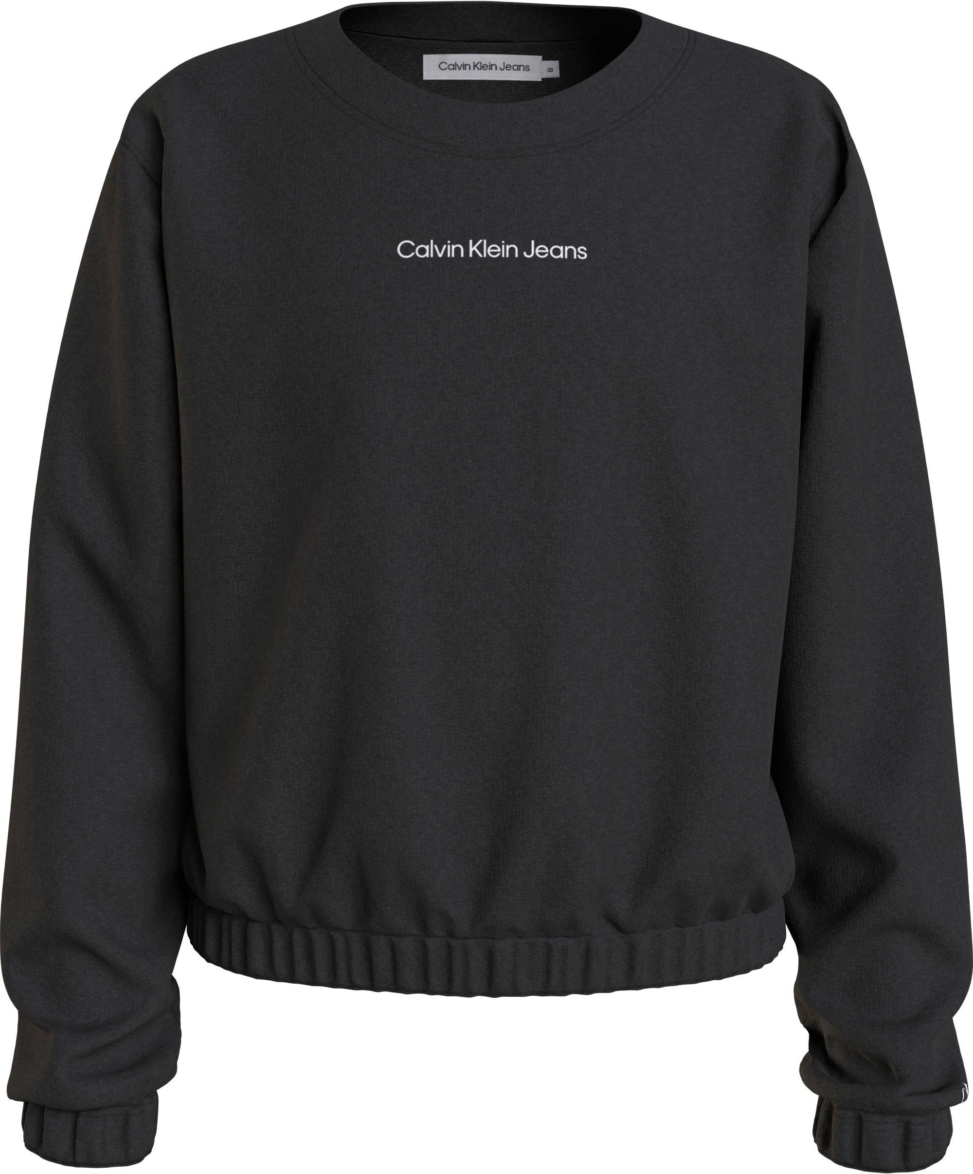 Calvin Klein Jeans Sweatshirt CKJ BOXY LOGO CN SWEATSHIRT Ck Black