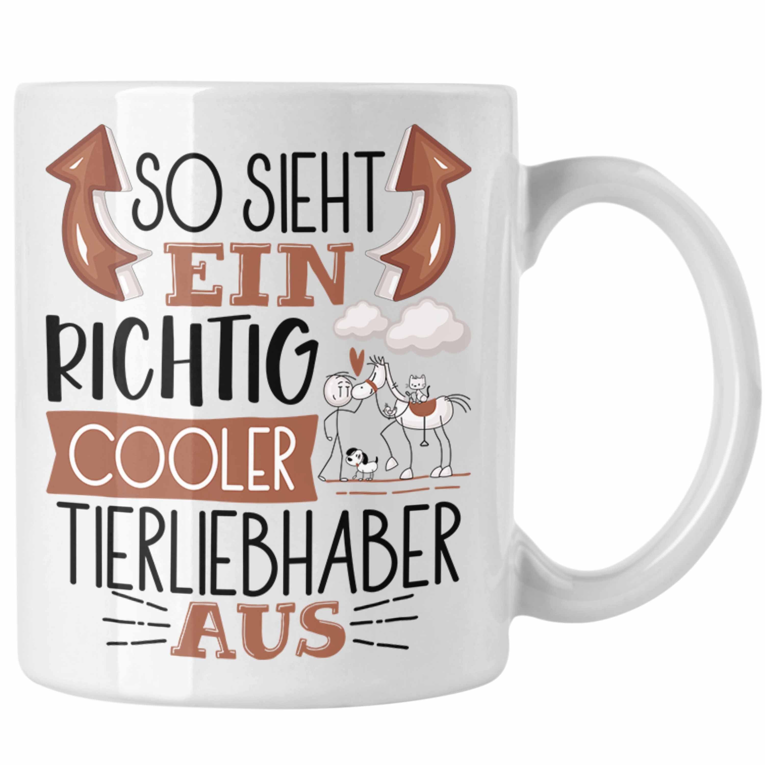 Trendation Cooler Sieht Tasse Richtig Geschenk Ein Lustiger Tasse Weiss Tierliebhaber Aus So