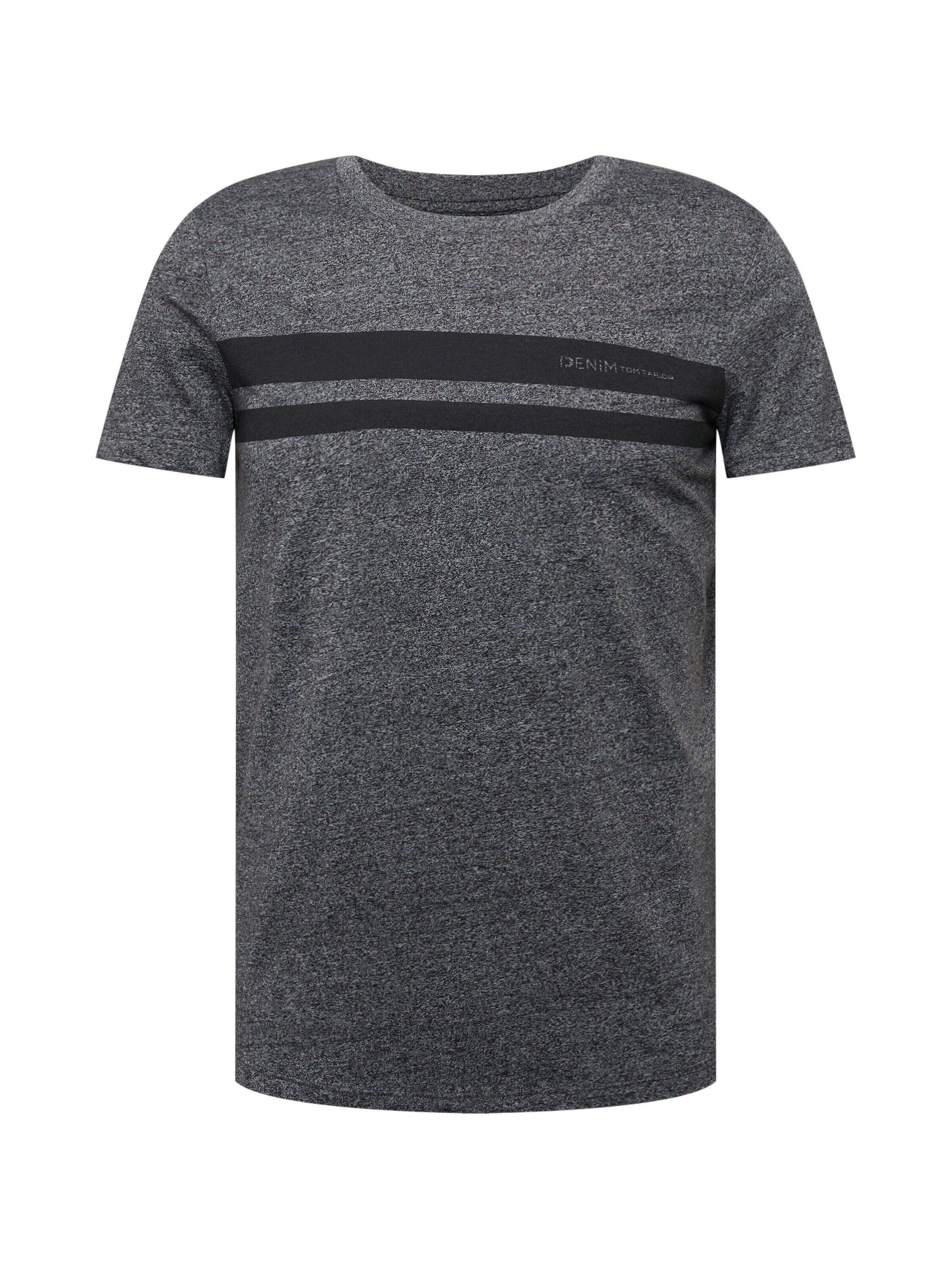 TOM TAILOR Denim T-Shirt (1-tlg) Black Non-Solid