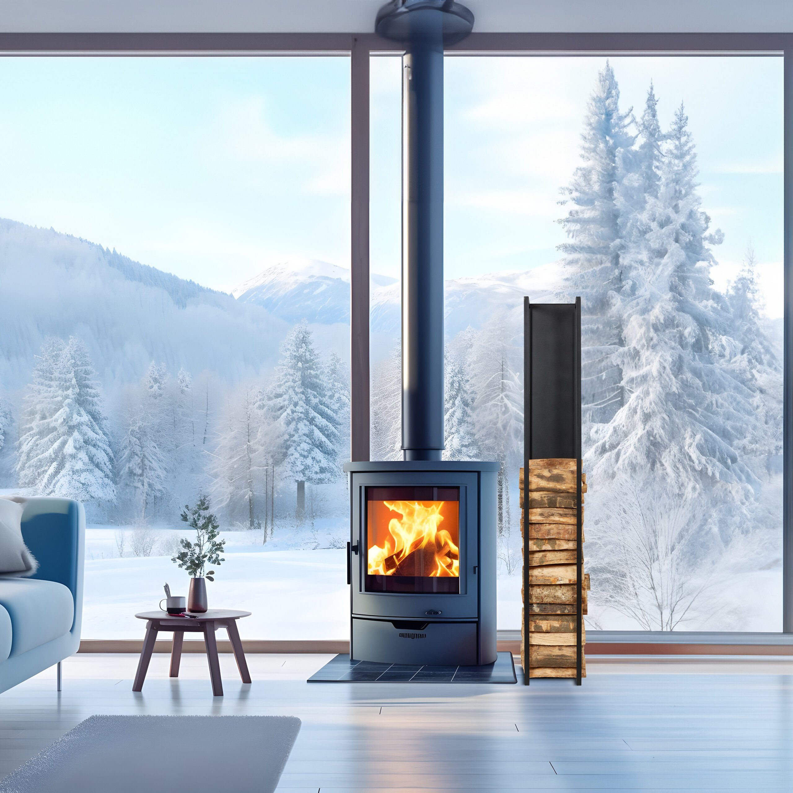 relaxdays Kaminholzregal Hohes Kaminholzregal mit Rückwand, günstig online kaufen