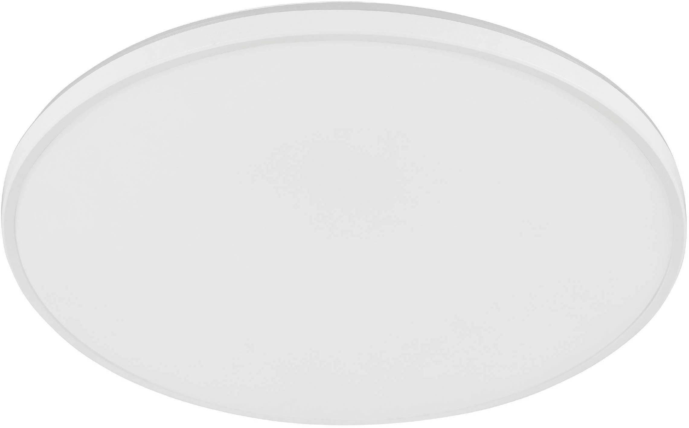 EGLO Aufbauleuchte Crespillo Aufbaulampe, Deckenlampe aus Stahl und Kunststoff, Lampe, LED fest integriert, Neutralweiß, Aufbauleuchte, Deckenlampe in Weiß, LED Aufbaulampe, Ø 31,5 cm