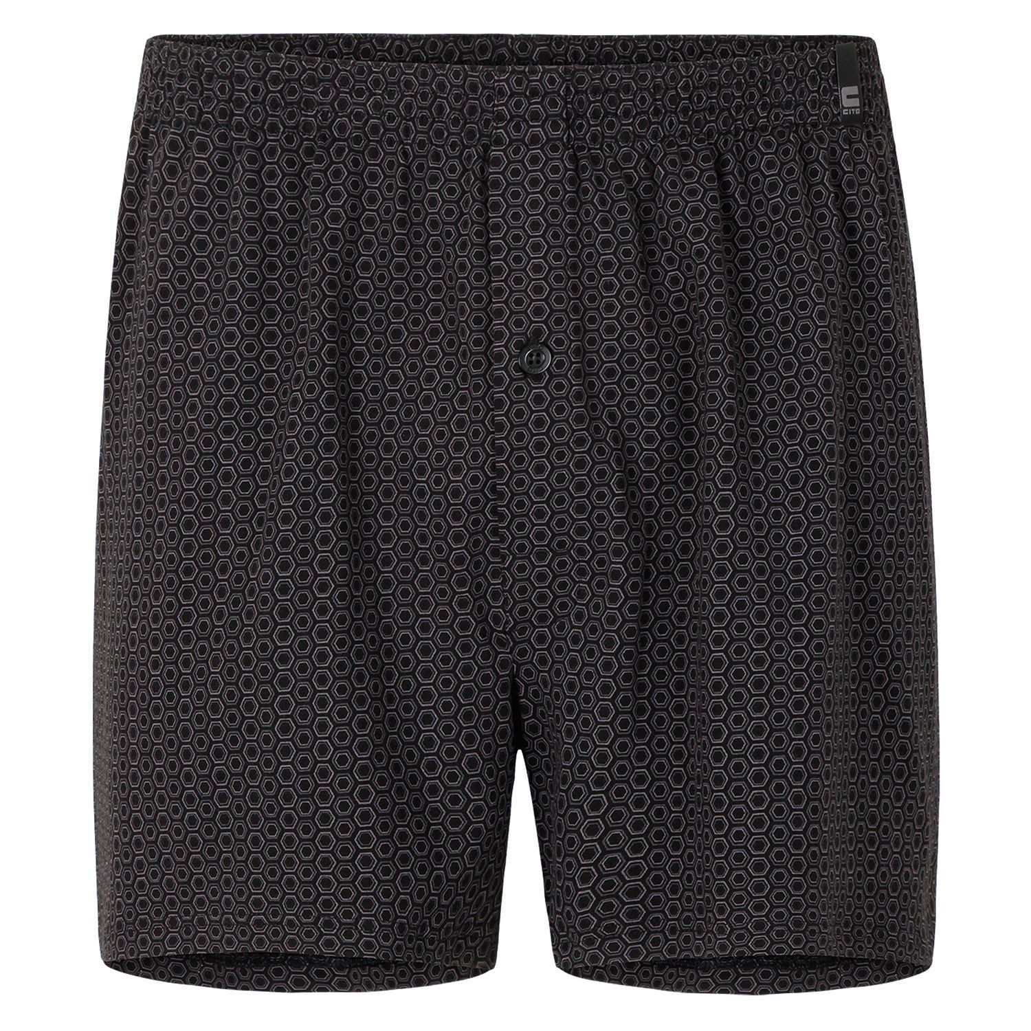 CiTO Boxershorts mit Eingriff und Einknopf-Leiste, qualitativ hochwertig, im 2er Pack