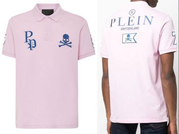 PHILIPP PLEIN Poloshirt PHILIPP PLEIN Polo Shirt Polohemd SS Multi Skull Logo Hemd Polohemd T-