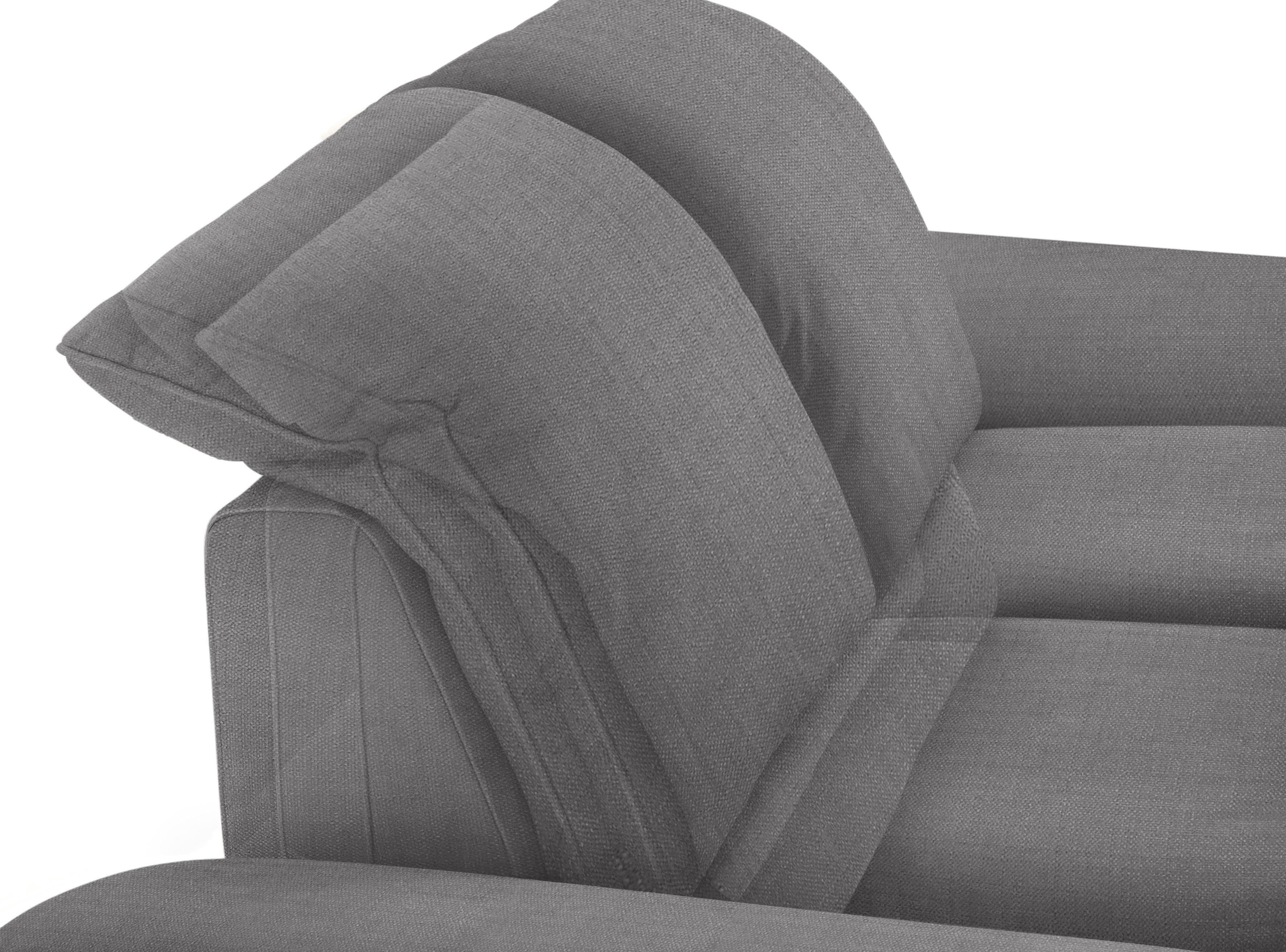 W.SCHILLIG 2,5-Sitzer enjoy&MORE, Sitztiefenverstellung, Füße Breite 232 bronze pulverbeschichtet, cm