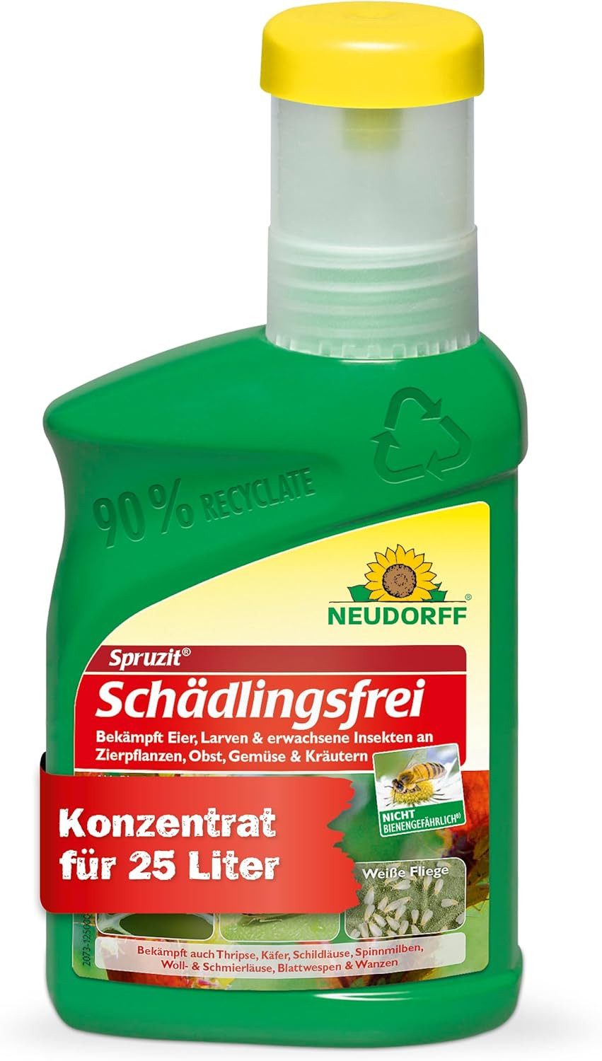 Neudorff Insektenspray Spruzit Schädlingsfrei 250 ml Konzentrat, 250 ml, biologische Bekämpfung von Schädlingen