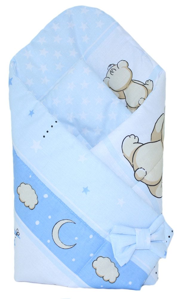 Einschlagdecke Baby Hörnchen Steckkissen Einschlagdecke Babydecke Baumwolle, Primawela