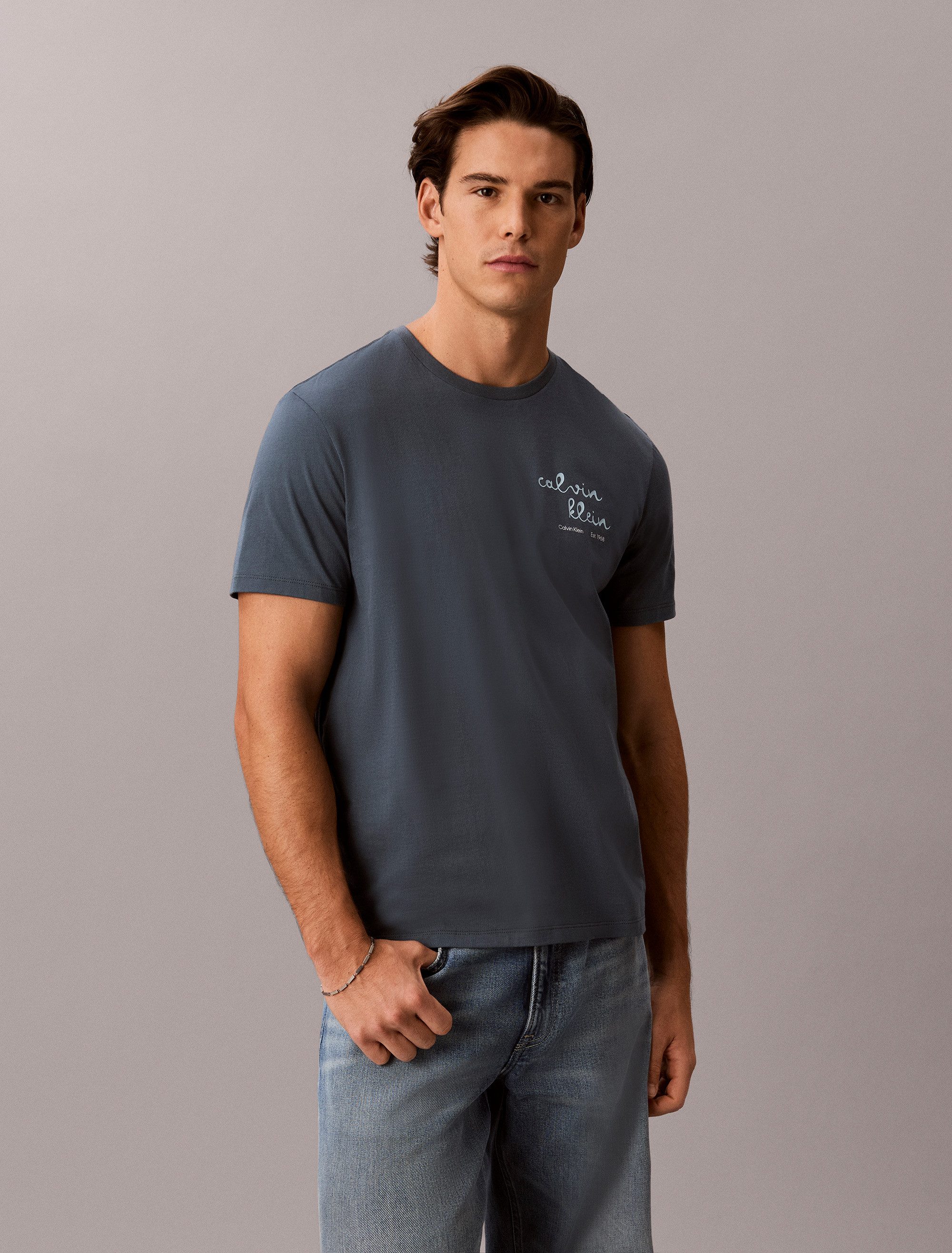 Calvin Klein Jeans T-Shirt LINES SEASONAL Regular fit mit Print