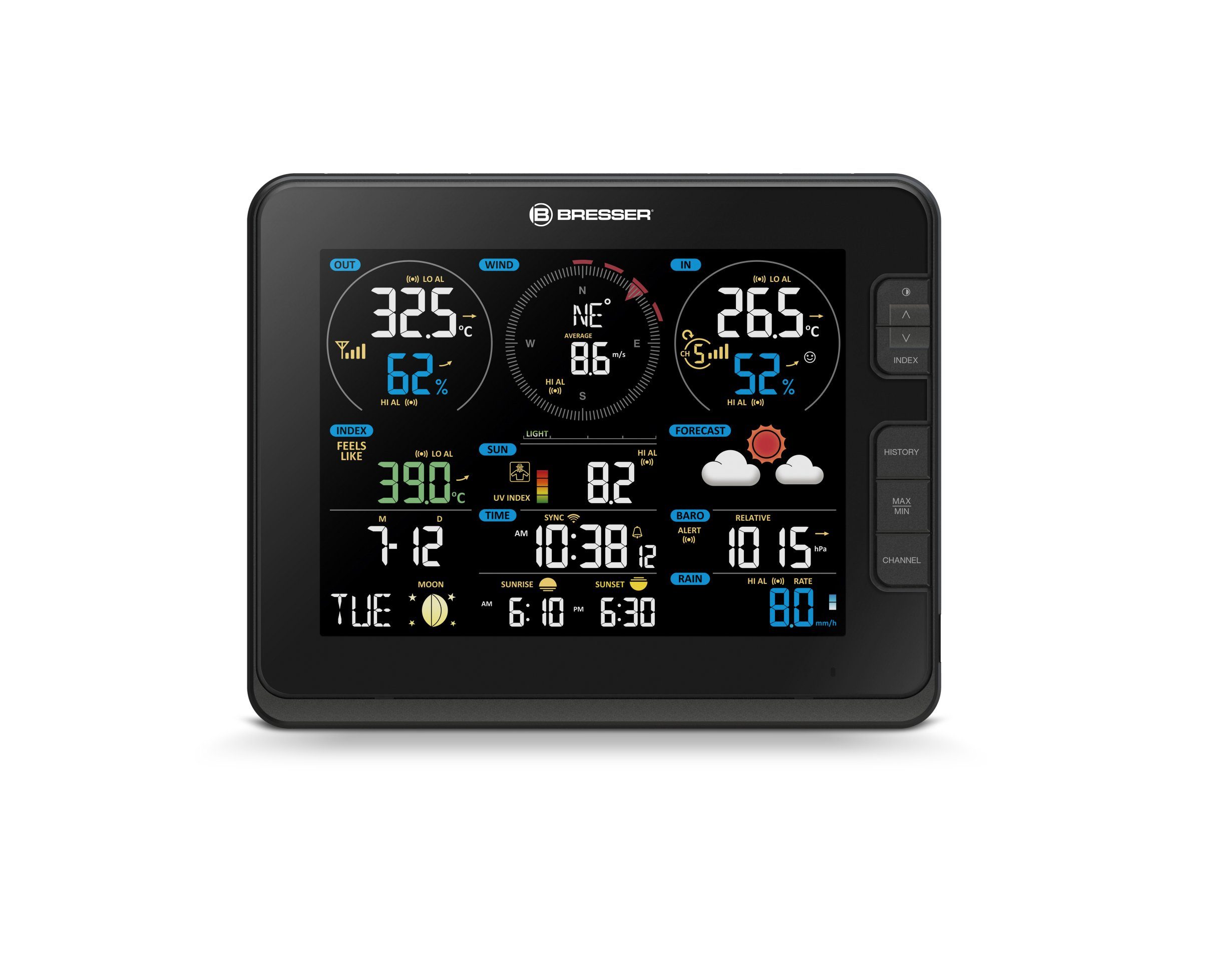 BRESSER BRESSER zusätzliche / Ersatz-Basisstation für WSX3001 Profi-WLAN-Wett… Wetterstation