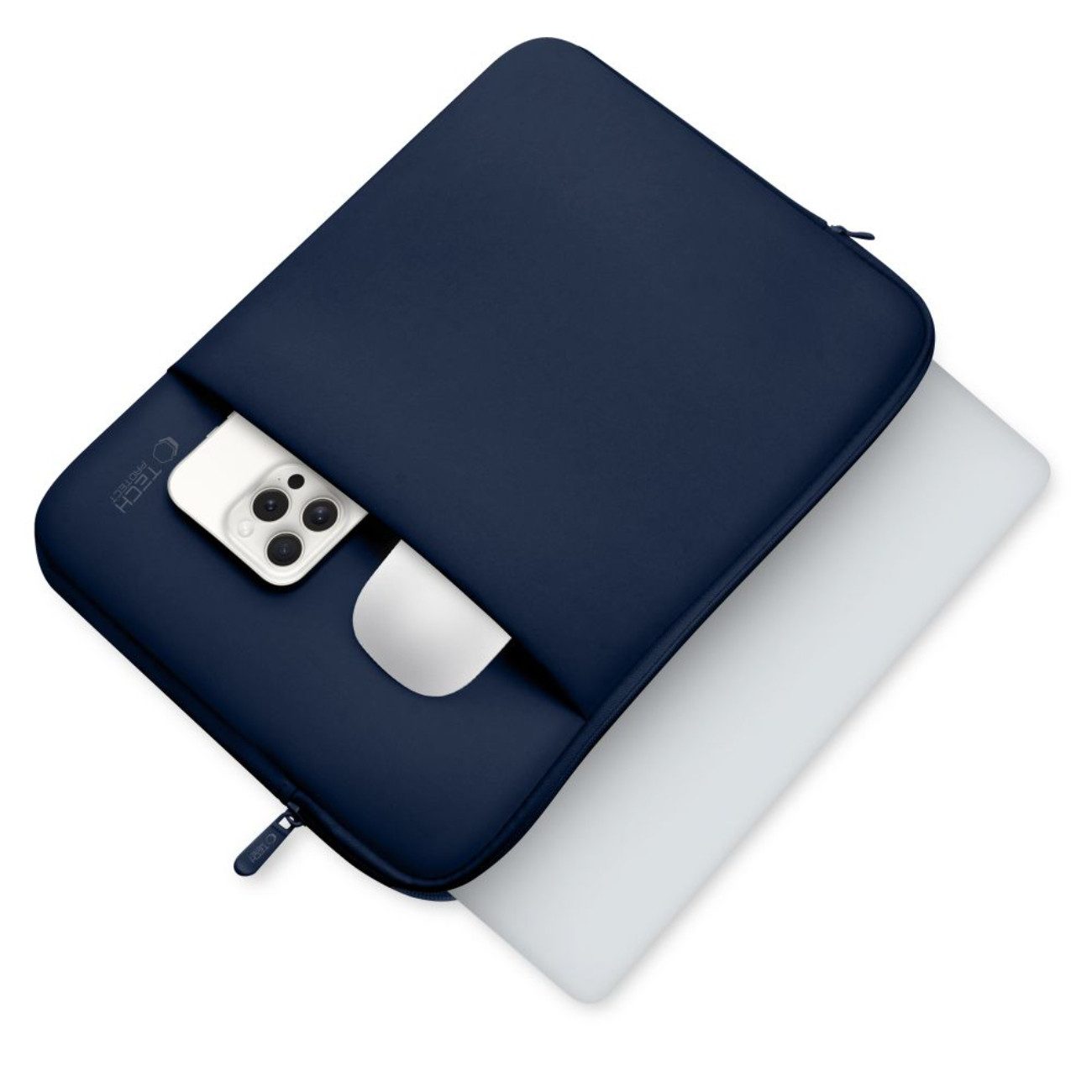 TECH PROTECT Laptoptasche für 15-16 Zoll (Einzelartikel, 1 x Tech-Protect Neopren-Laptoptasche), Weiche stoßdämpfende Neopren-Hülle mit kratzfestem Innenfutter – Bild 3 von 5