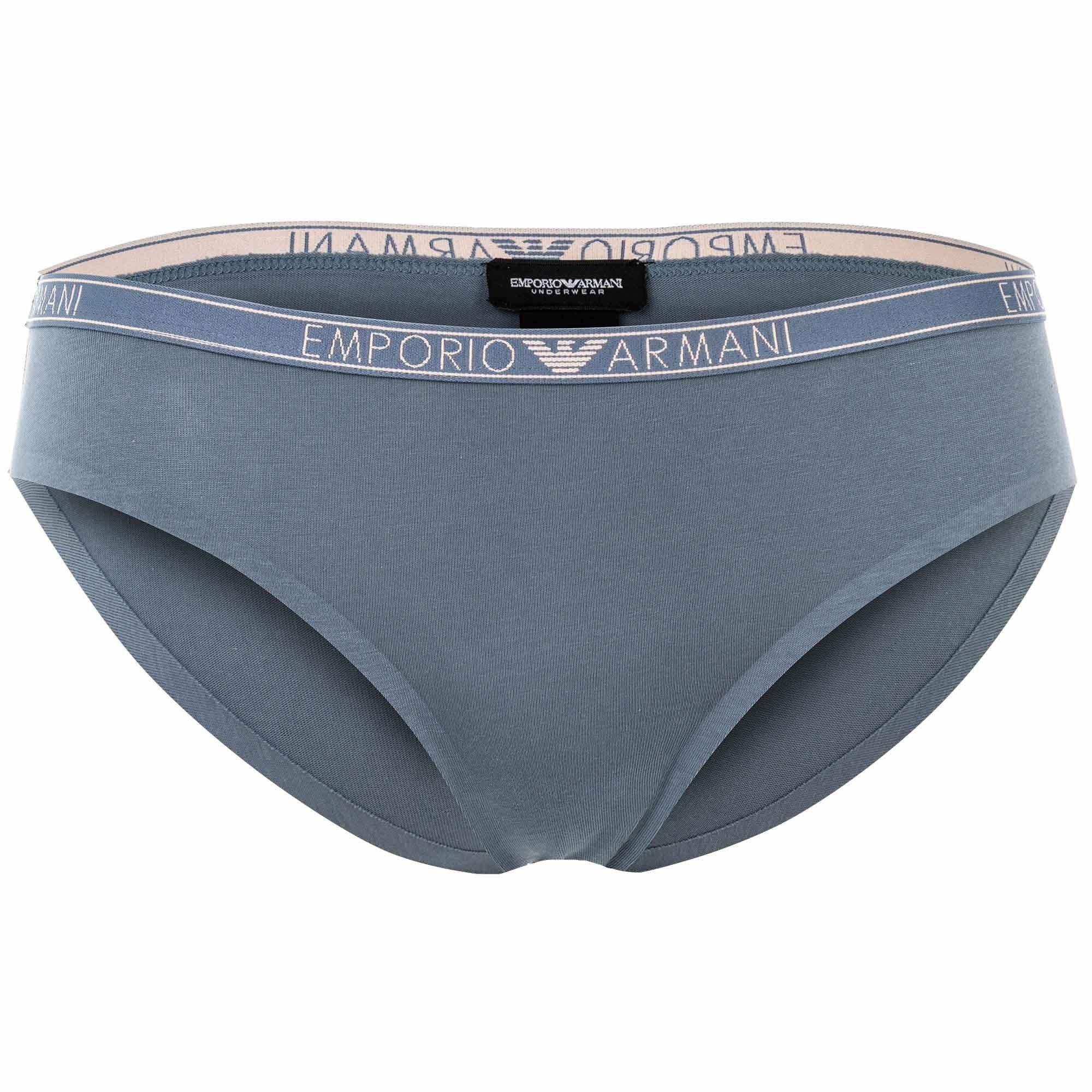 Emporio Armani Slip Damen Slip 2er Pack Baumwolle Essential Studs Logo (Packung, 2er Pack)
