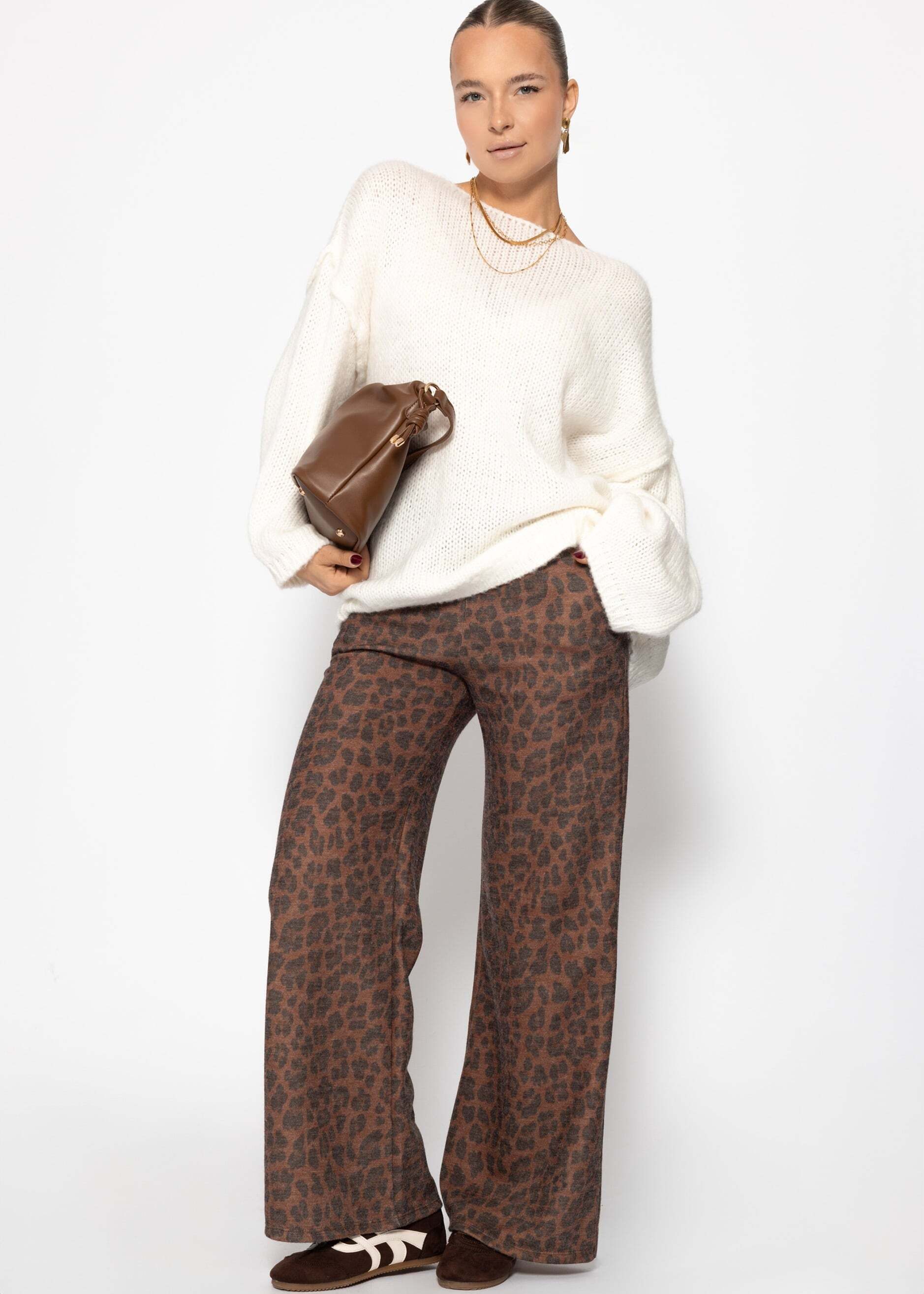 SASSYCLASSY Strickpullover Oversize-Pullover mit Rundhalsausschnitt Damen günstig online kaufen