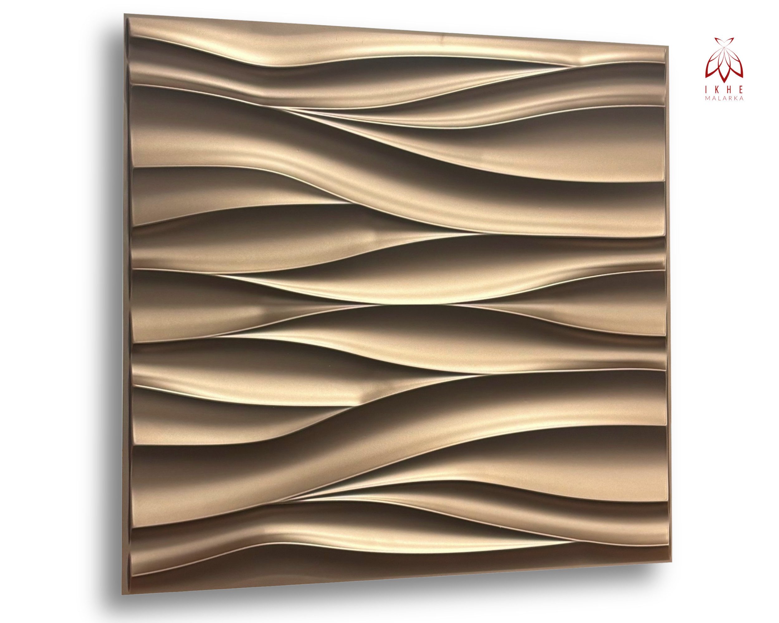 IKHEMalarka 3D Wandpaneel 3D Paneele PVC Kunststoffpaneele, BxL: 50,00x50,00 cm, 0,25 qm, (1 Stück, 3D Wandpaneele Deckenpaneele) hochwertige & harte PVC 3D Platten Wand & Decke
