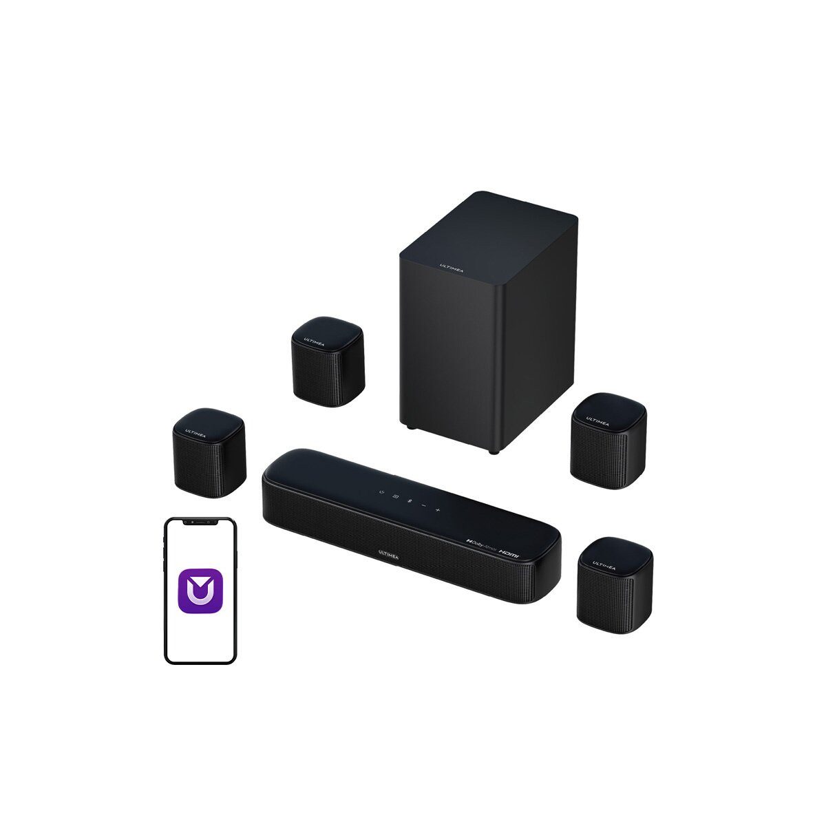 Ultimea Ultimea Aura A60 7.1 Soundbar Bluetooth TV Soundbar