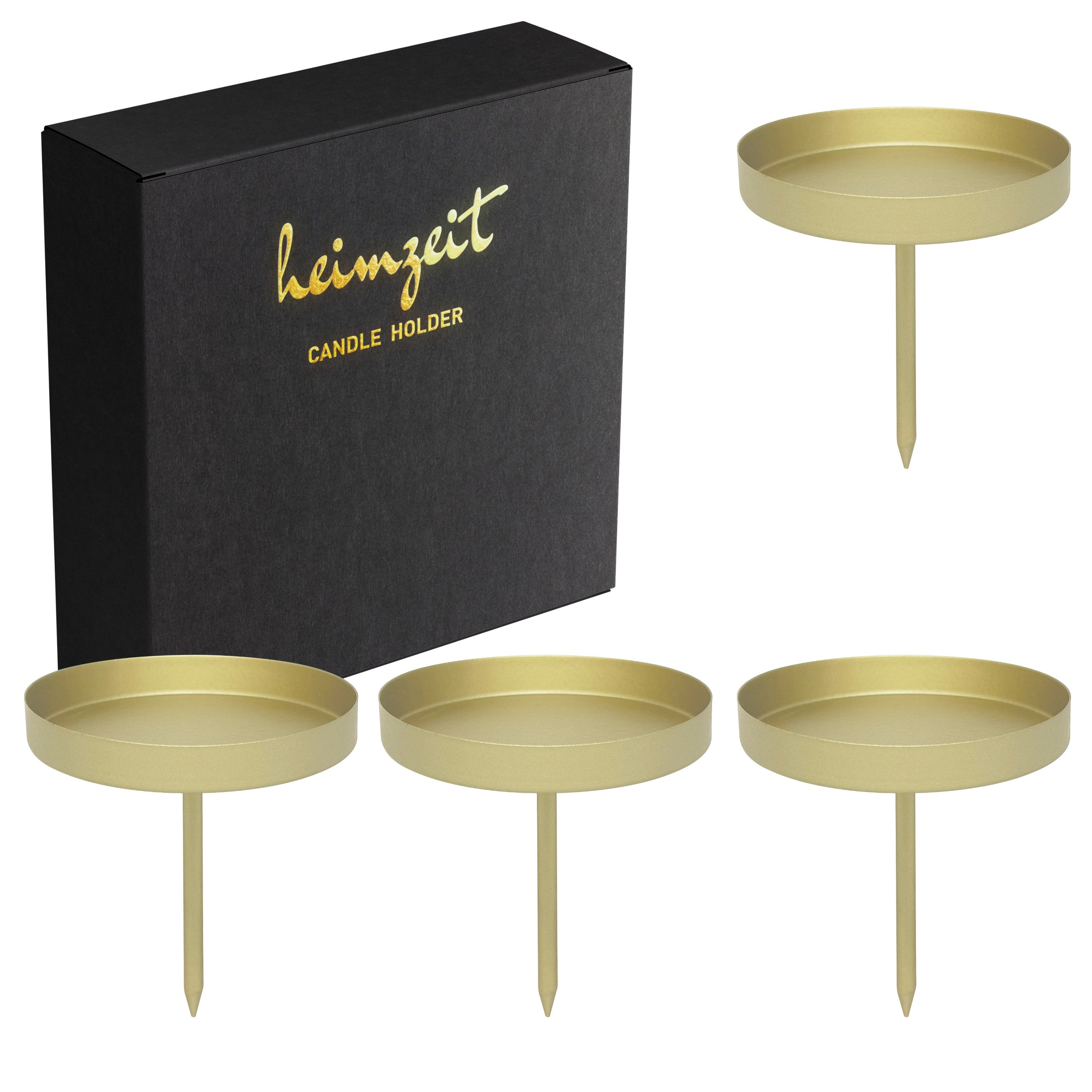 heimzeit Tischkerzenhalter Kerzenhalter für Stumpenkerzen bis Ø 80 mm zum S günstig online kaufen