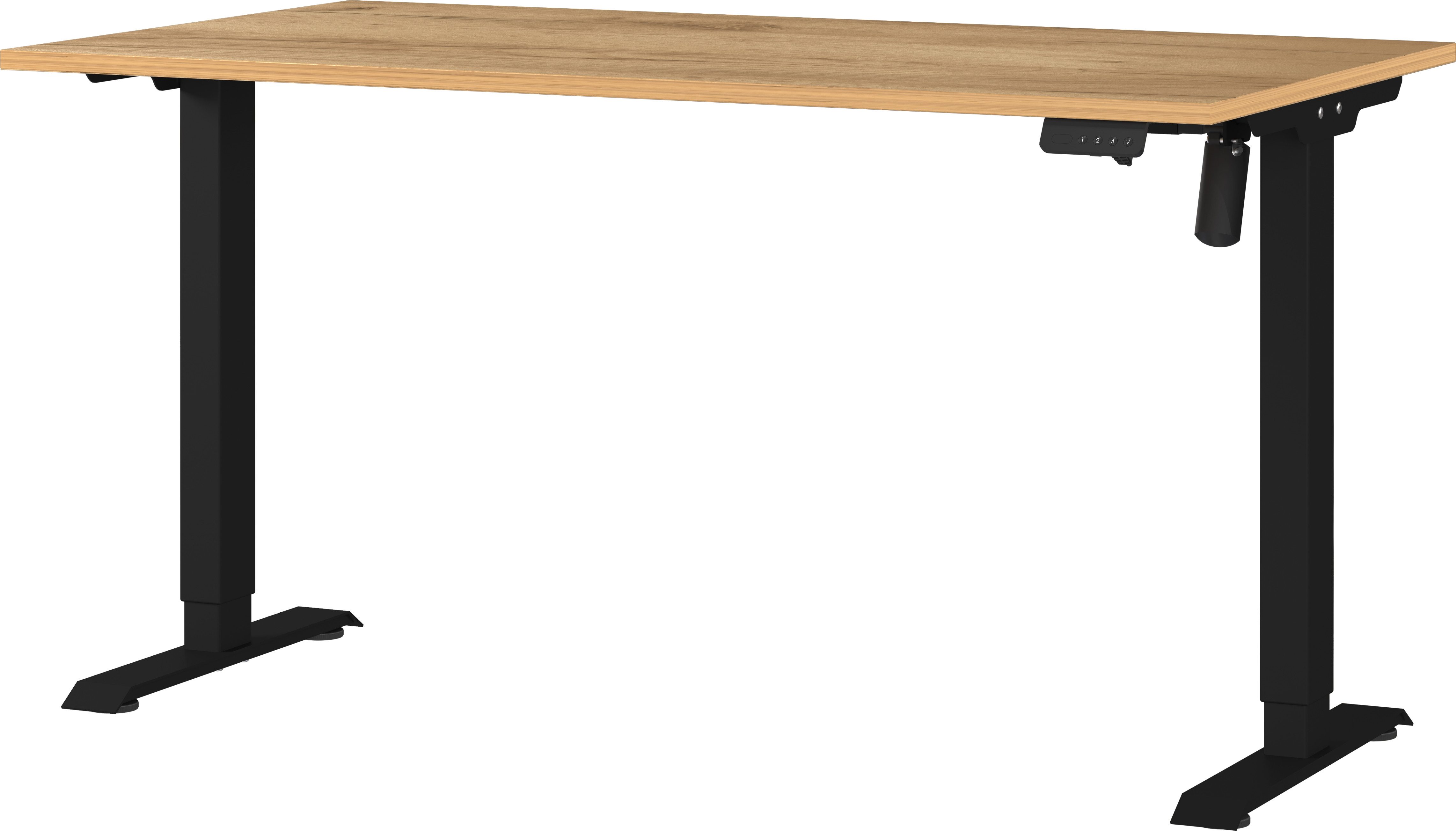 GERMANIA Schreibtisch Boras, elektrisch höhenverstellbar, Breite 120/140/16 günstig online kaufen