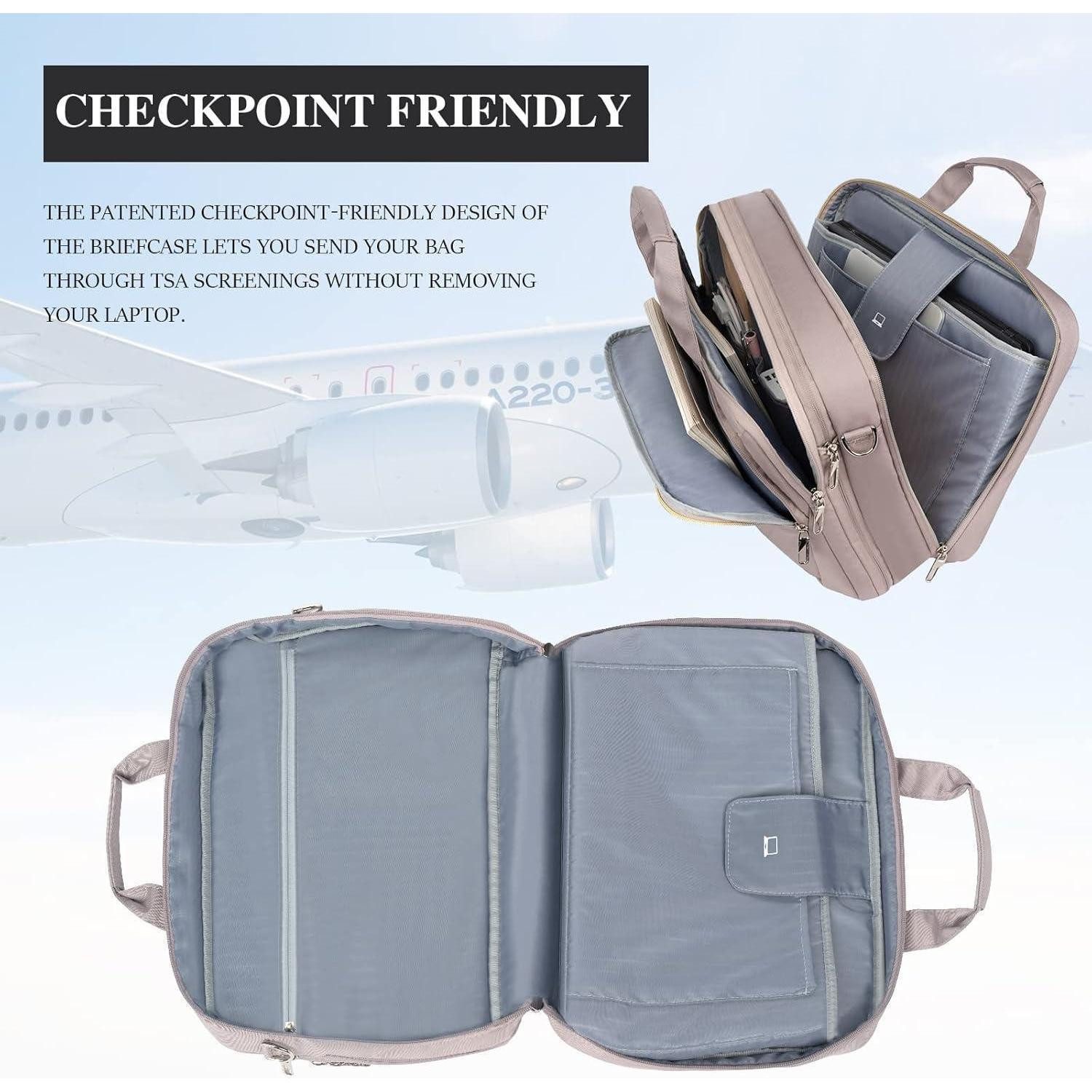 LuxusKollektion Laptoptasche Laptoptasche Damen 17 Zoll Wasserdicht Erweiterbar Business