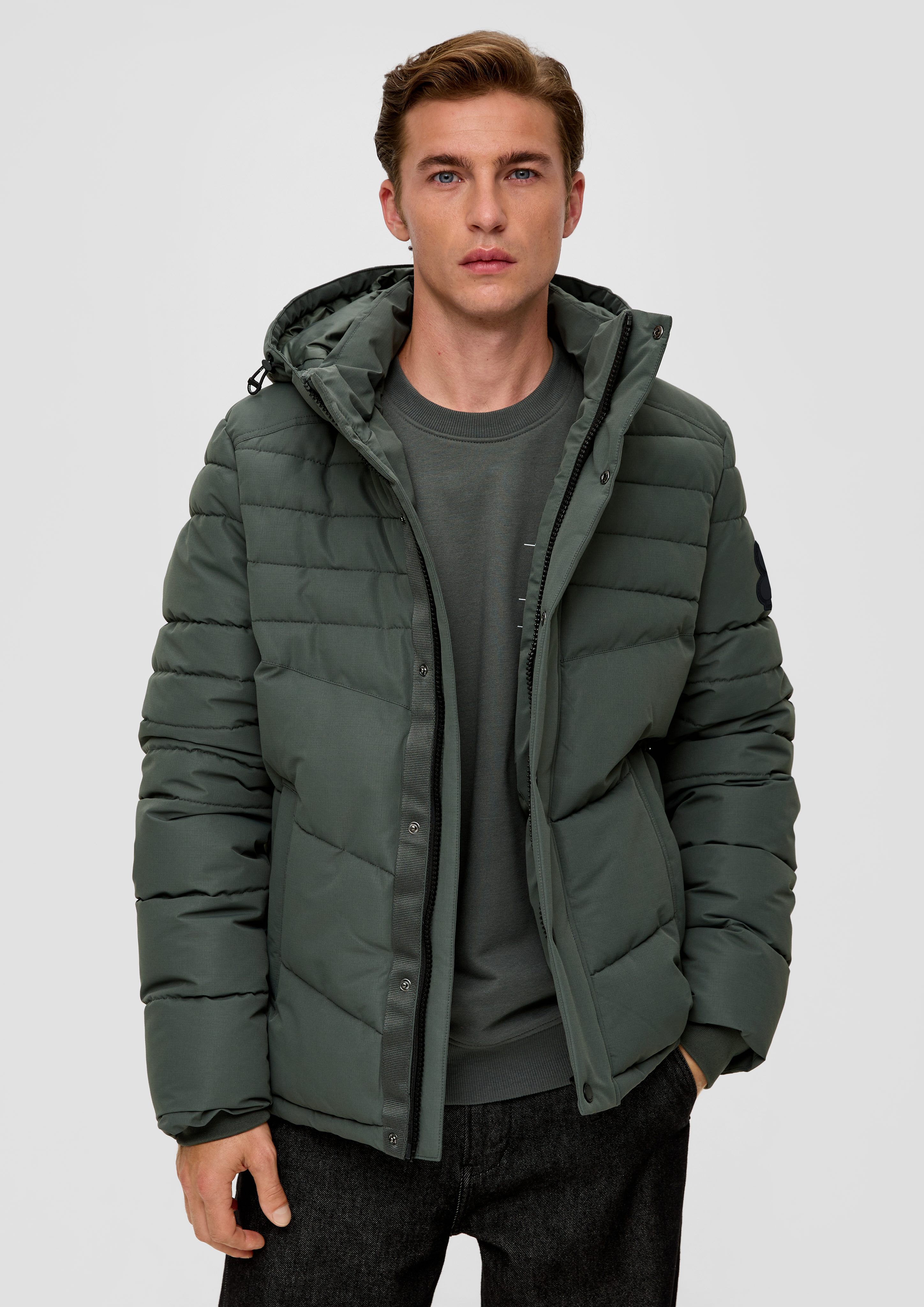 s.Oliver Allwetterjacke Steppjacke mit abnehmbarer Kapuze günstig online kaufen