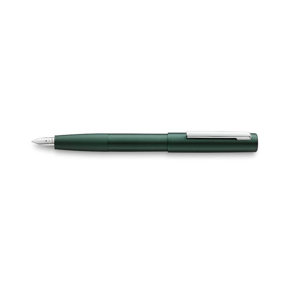 LAMY Füller Aion Dunkelgrün gebürstetes Aluminiumgehäuse, Feder F