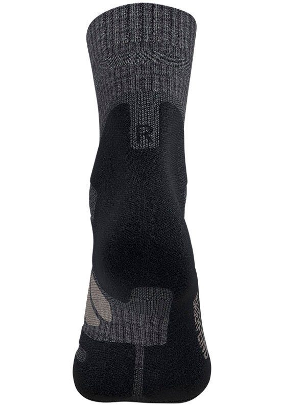 Bauerfeind Sportsocken Outdoor Merino Mid Cut Socks für Laufen, Wandern und Nordic Walking, mit Komfortzonen