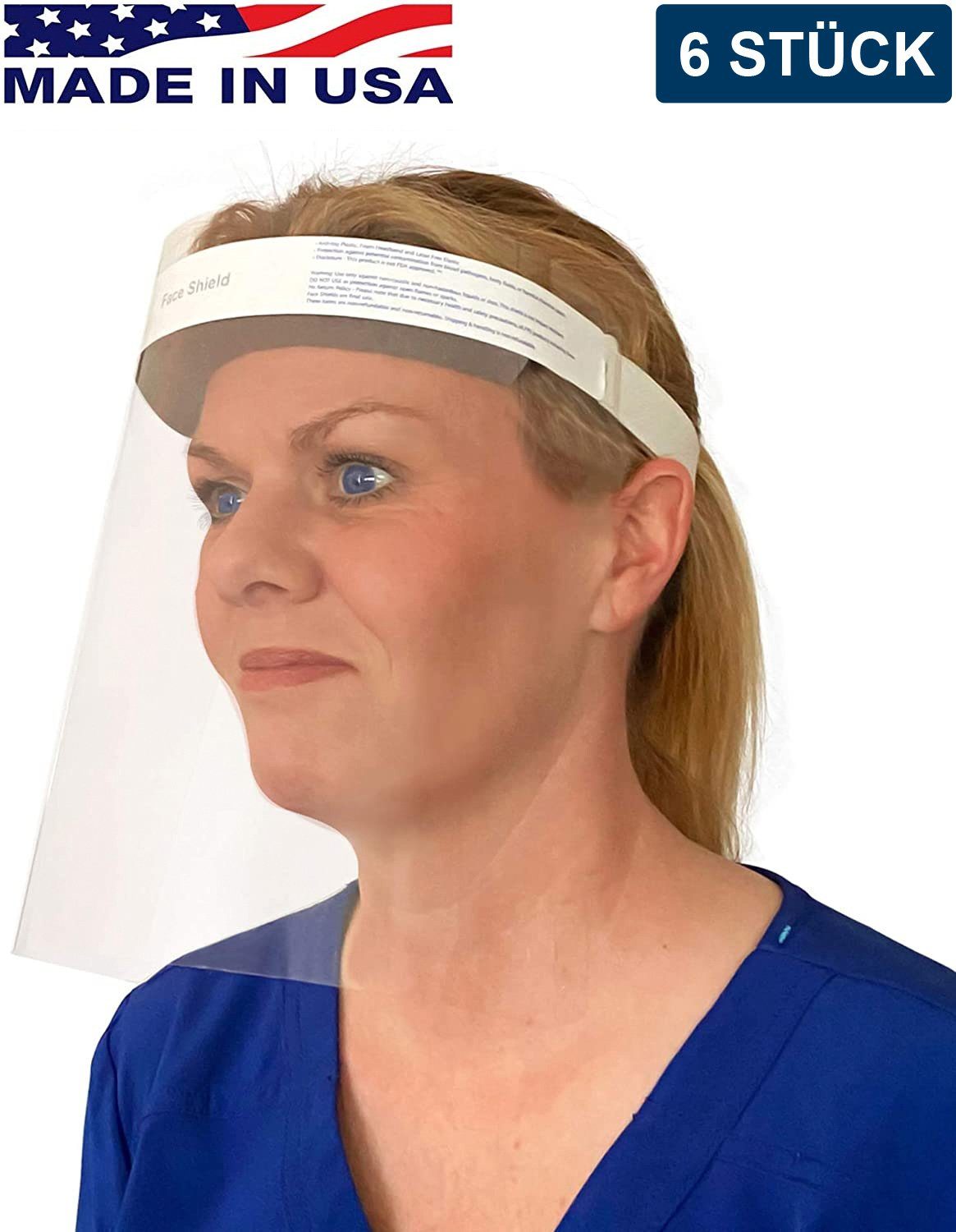 Krebs Glas Lauscha Christbaumschmuck Einweg-Gesichtsschutz Visier aus Kunststoff mit Stirnpolster aus antia (1-tlg)