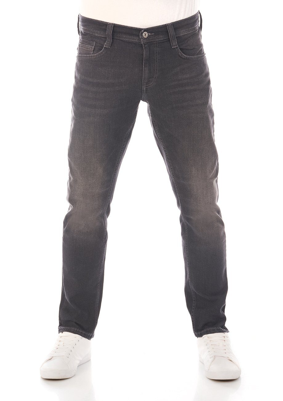 Denim Denim mit Black MUSTANG Tapered-fit-Jeans Fit Jeanshose Tapered Oregon Hose Herren (1009376-883) Stretch