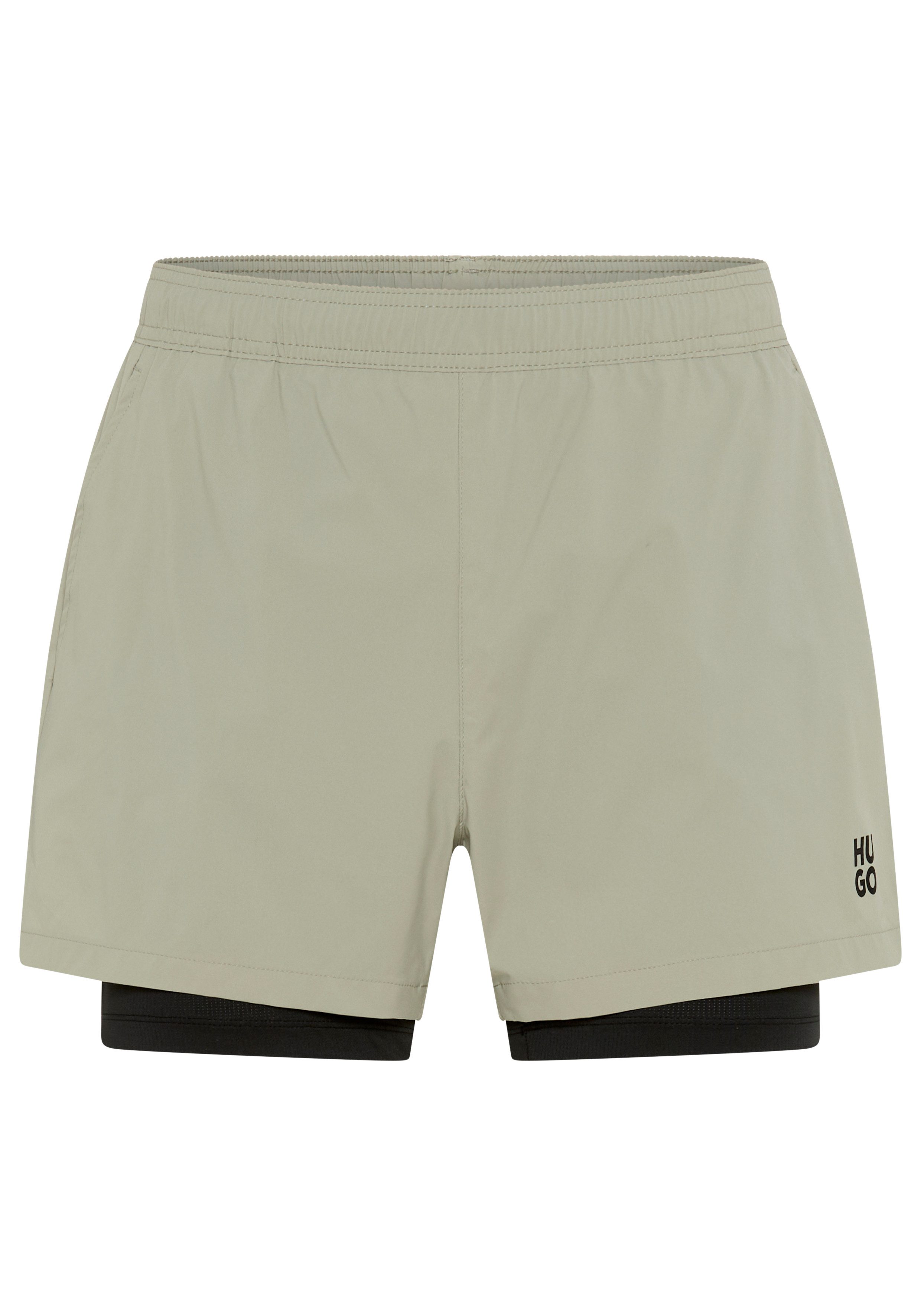 HUGO Badeshorts ACTIVE SWIM SHORTS 2-in-1, mit integrierter Leggings