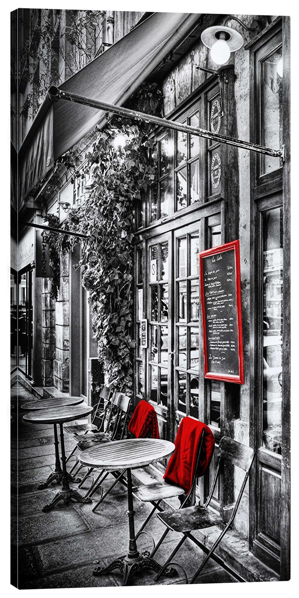 Posterlounge Leinwandbild jens hennig, Pariser Bistro, günstig online kaufen