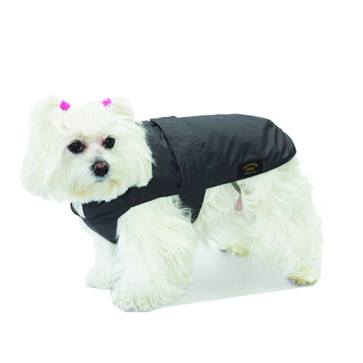 Fashion Dog Hundemantel Hundemantel mit Kunstpelz-Futter, Schwarz