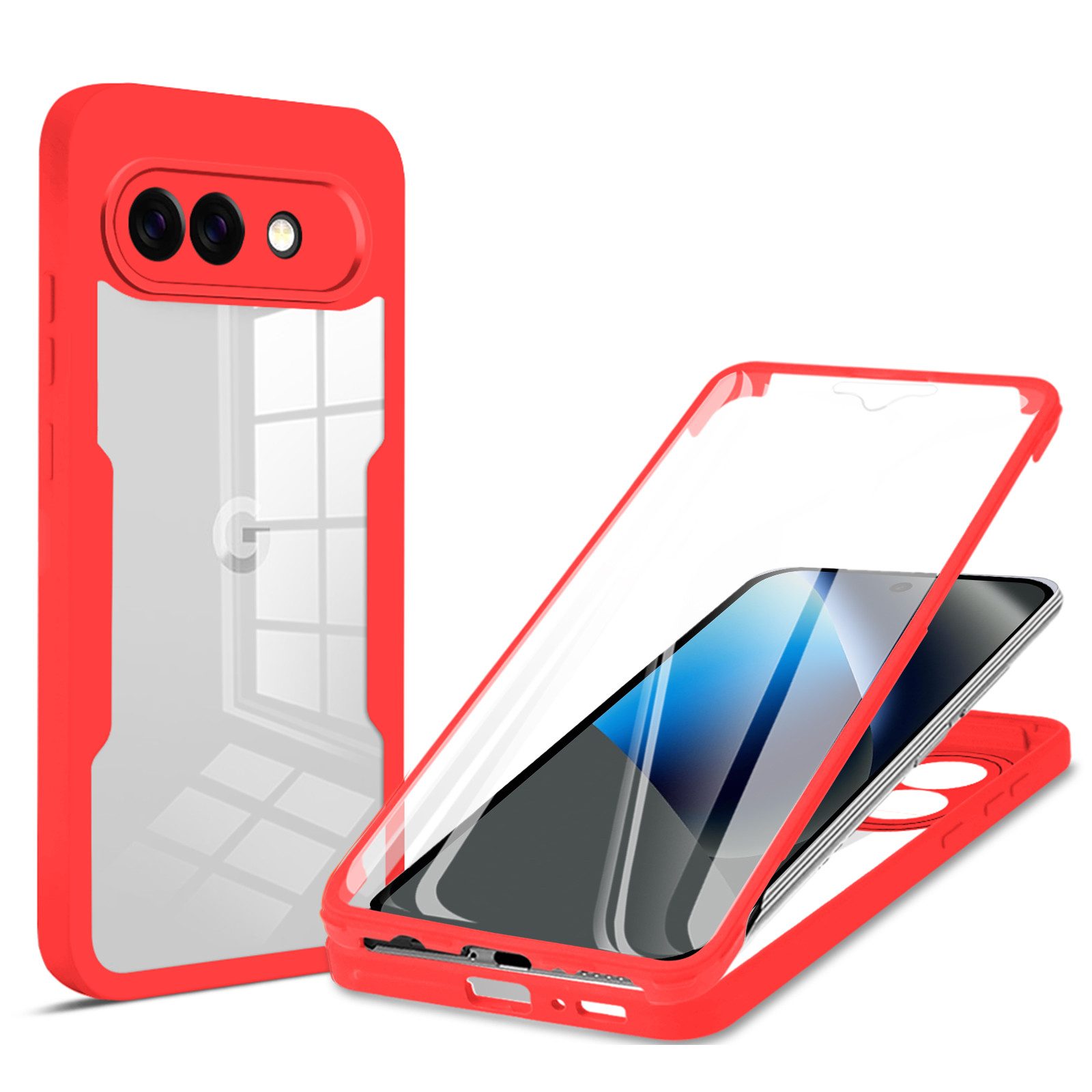 betterfon Handyhülle 360 Grad Schutzhülle für Google Pixel 10a - Full Body Case, Vollschutz Case mit integriertem Displayschutz und klarer Sicht
