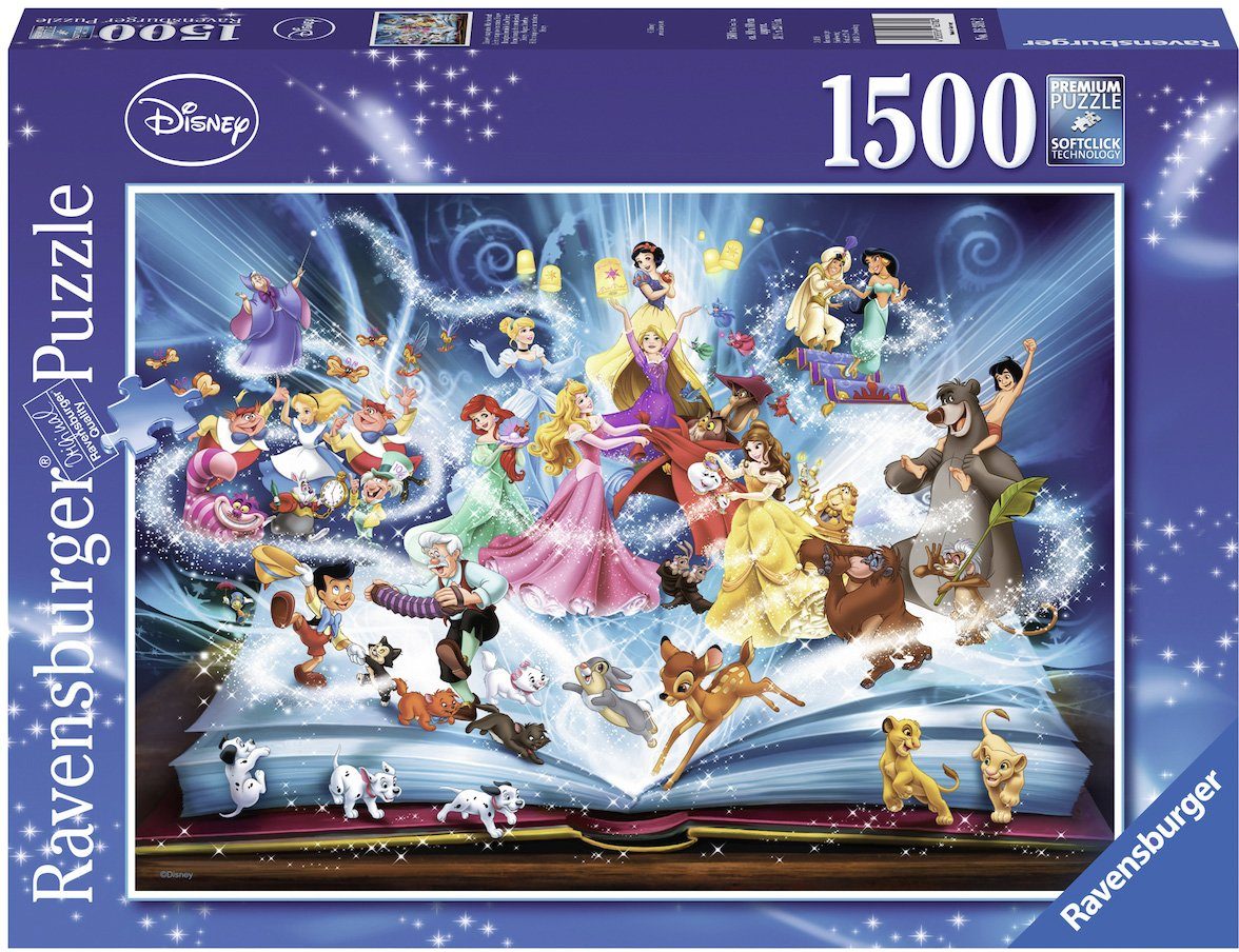 Ravensburger Puzzle Disney's magisches Märchenbuch, 1500 Puzzleteile, Made in Germany, FSC® - schützt Wald - weltweit | Puzzle