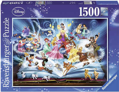 Ravensburger Puzzle Disney's magisches Märchenbuch, 1500 Puzzleteile, Made in Germany, FSC® - schützt Wald - weltweit