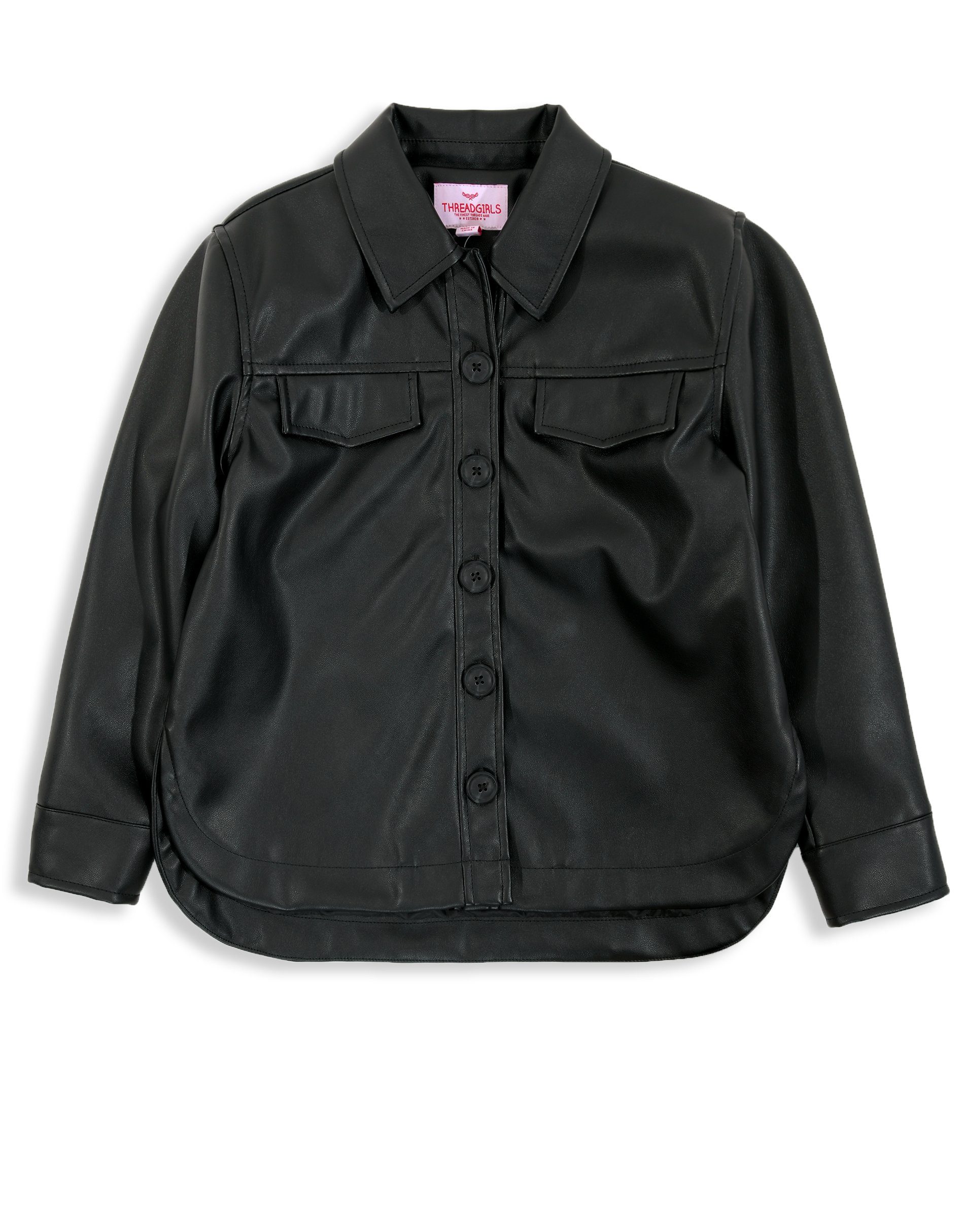 Threadgirls Lederimitatjacke Black Cola