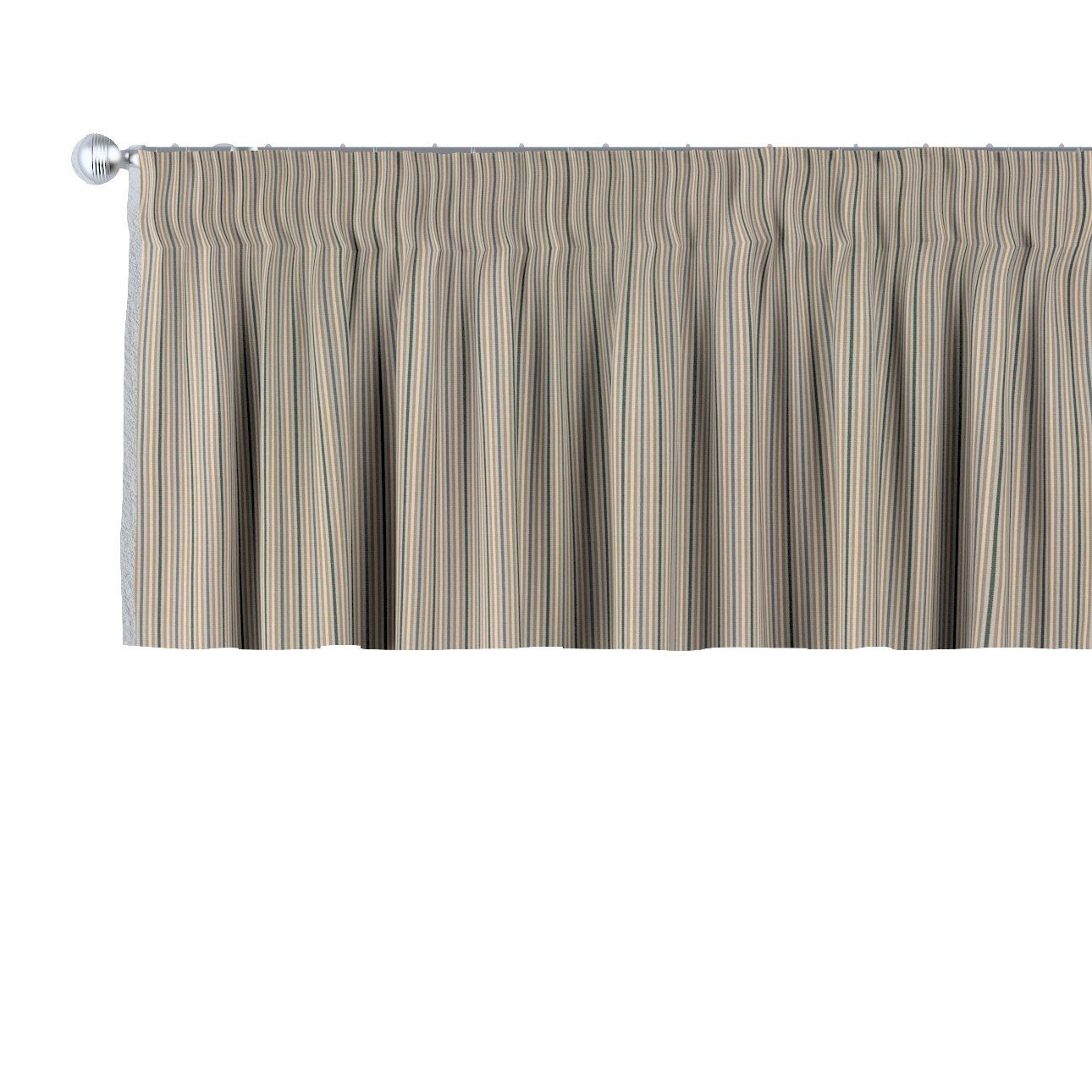 mit 40 Kräuselband Dekoria Vorhang Londres, olivgrün-beige 130 cm, x