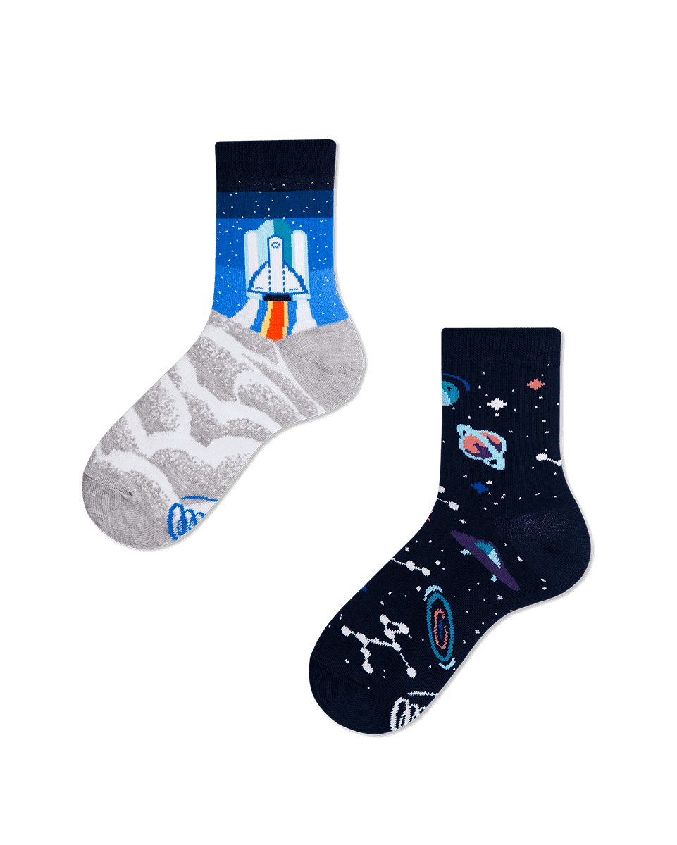 Many Mornings Freizeitsocken Many Mornings Kids Space Trip (1 Paar, 1-Paar, 1 Paar) immer ein dismatching Paar