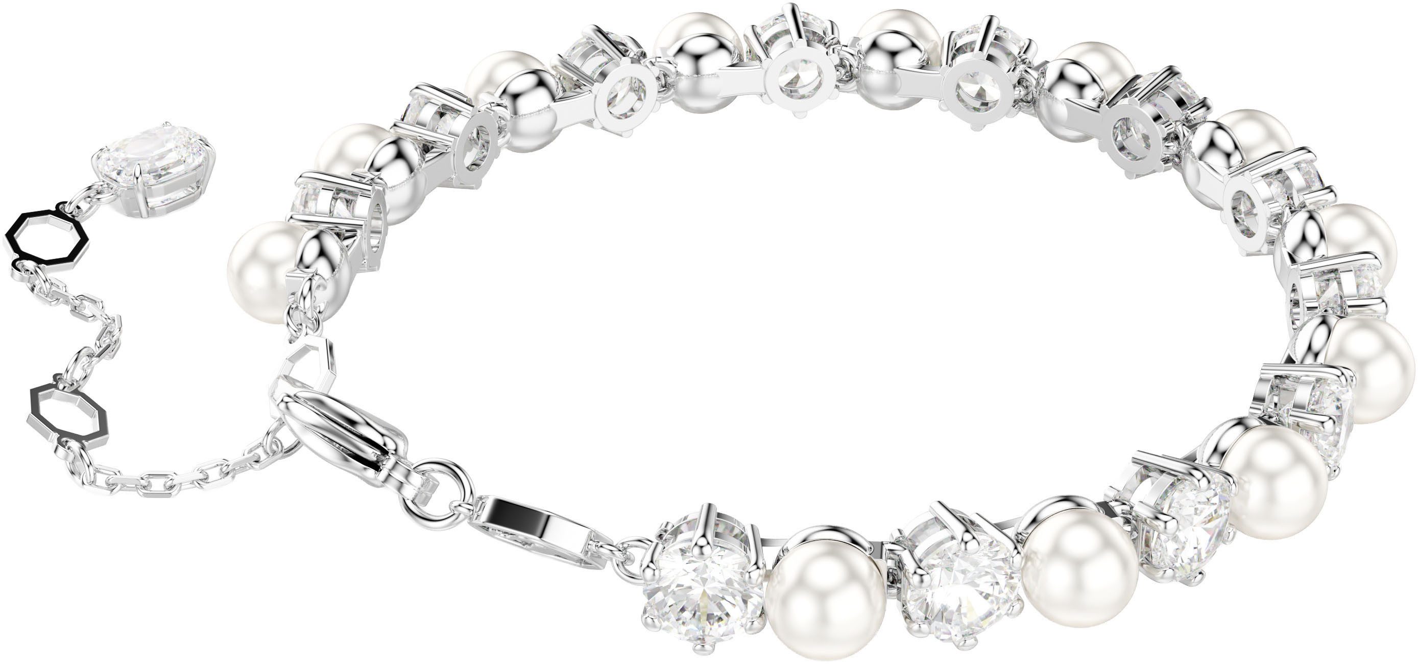 Swarovski Armband Schmuck Geschenk Matrix Tennis Armkette, mit Swarovski® Kristall - mit Swarovski® Perle