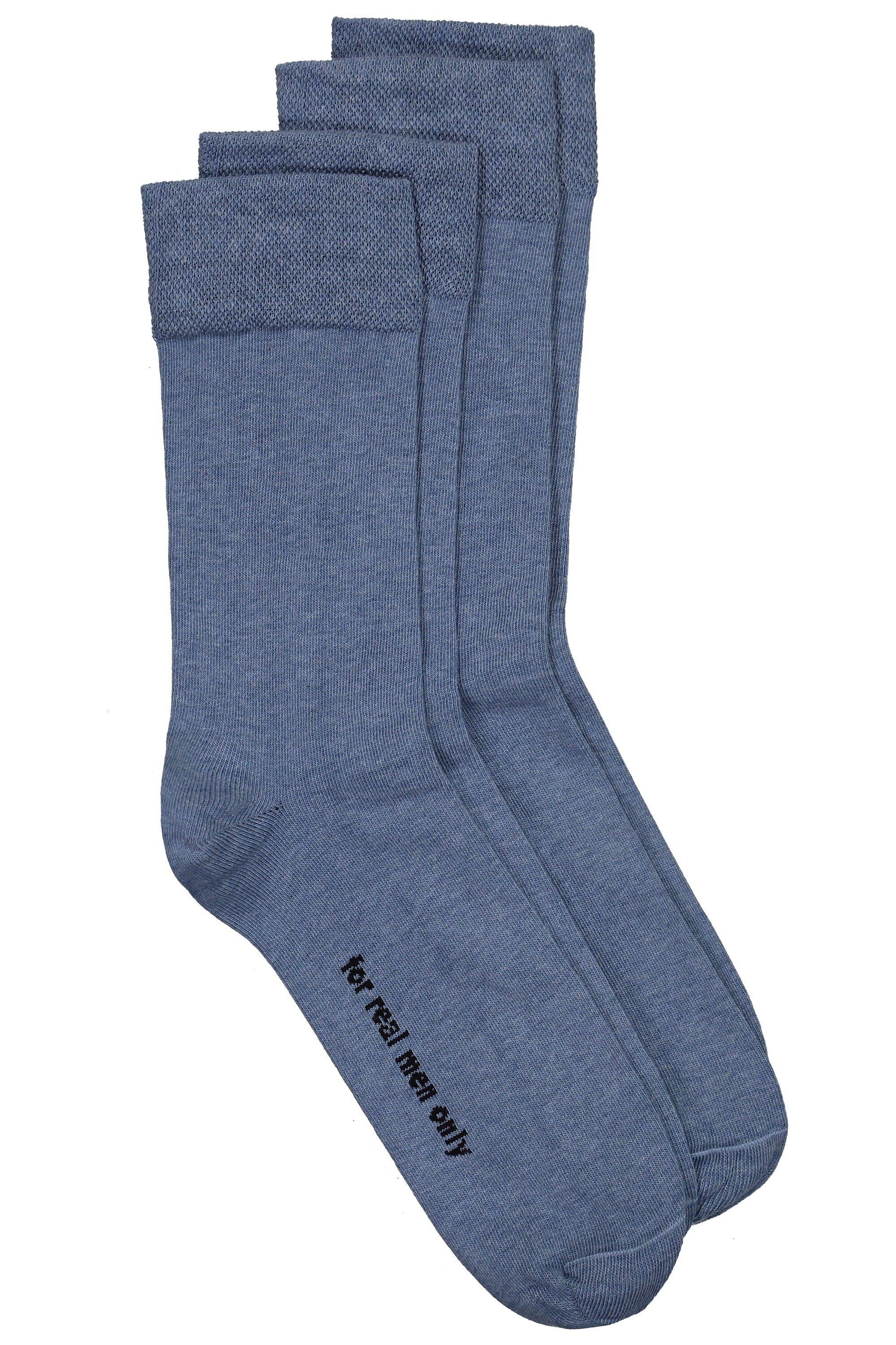 JP1880 Basicsocken Socken 2er-Pack Komfort-Bündchen (2-Paar) jeansblau