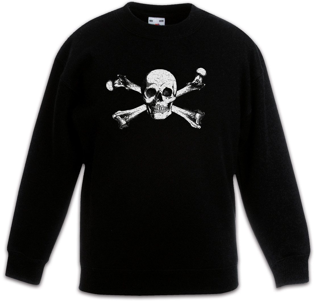 Sweatshirt Skull & Crossbones Kinderpullover Skull Skulls Jolly Schädel Knochen